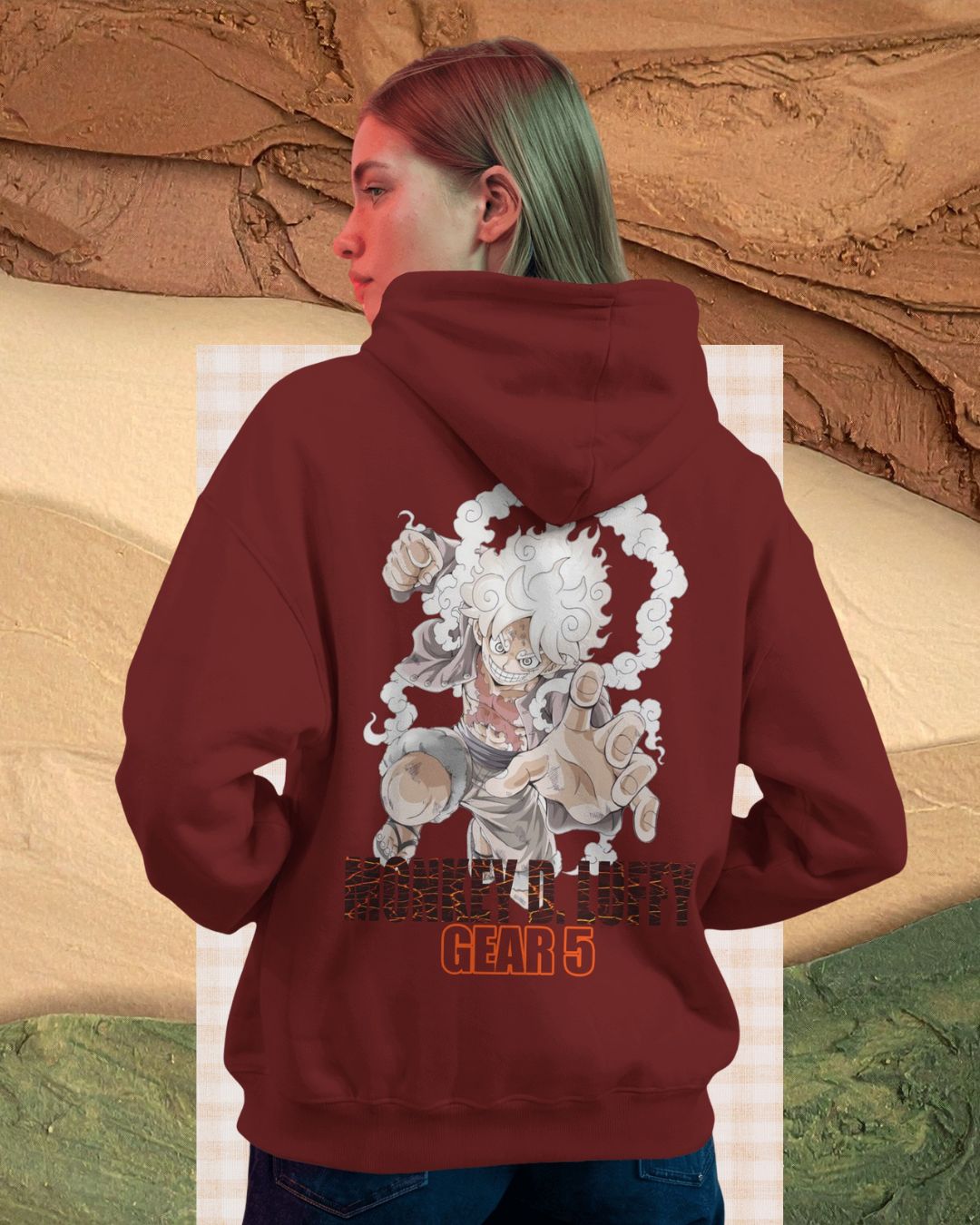 gear 5 luffy hoodie Luffy Gear 5 Women Premium Hoodie – EYESTOP