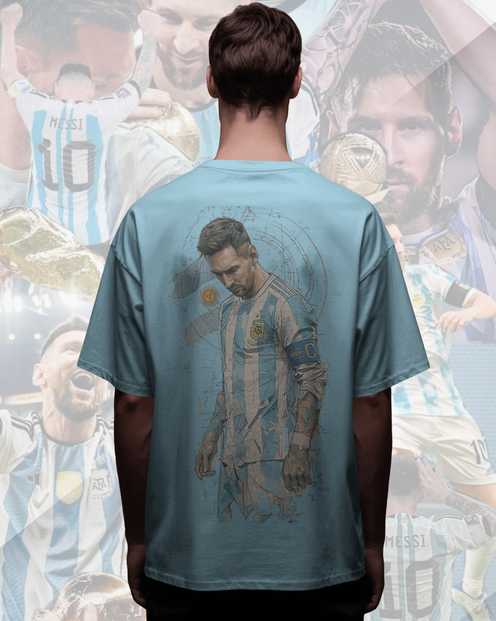 Messi Men Premium Oversized  T-Shirt