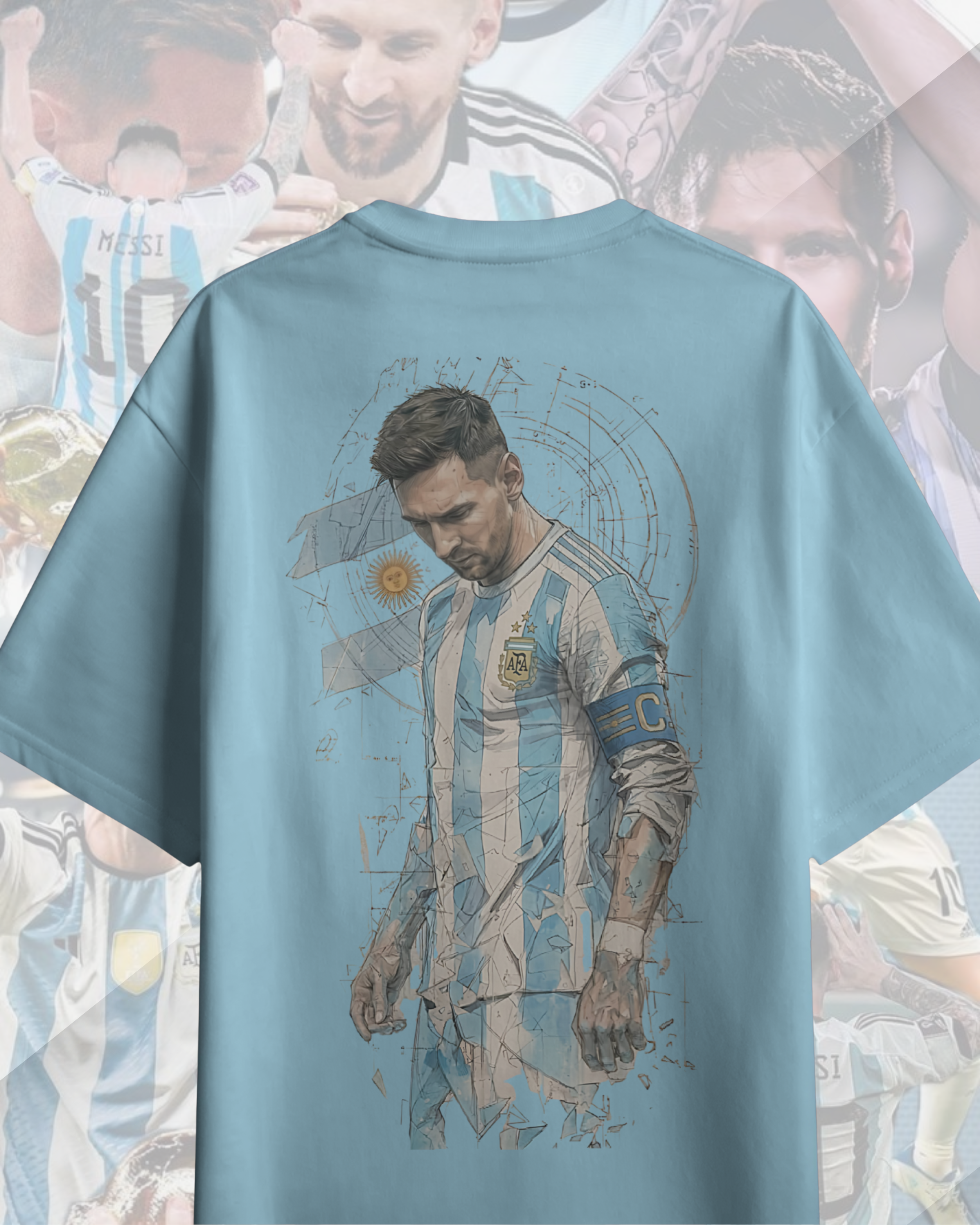 Messi Men Premium Oversized  T-Shirt