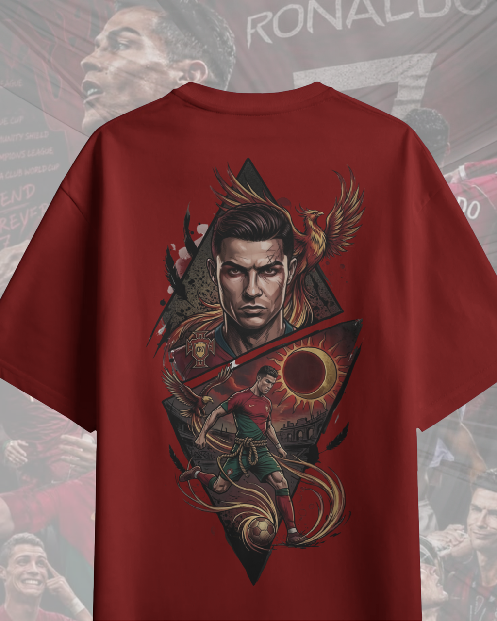 Ronaldo Men Premium Oversized  T-Shirt