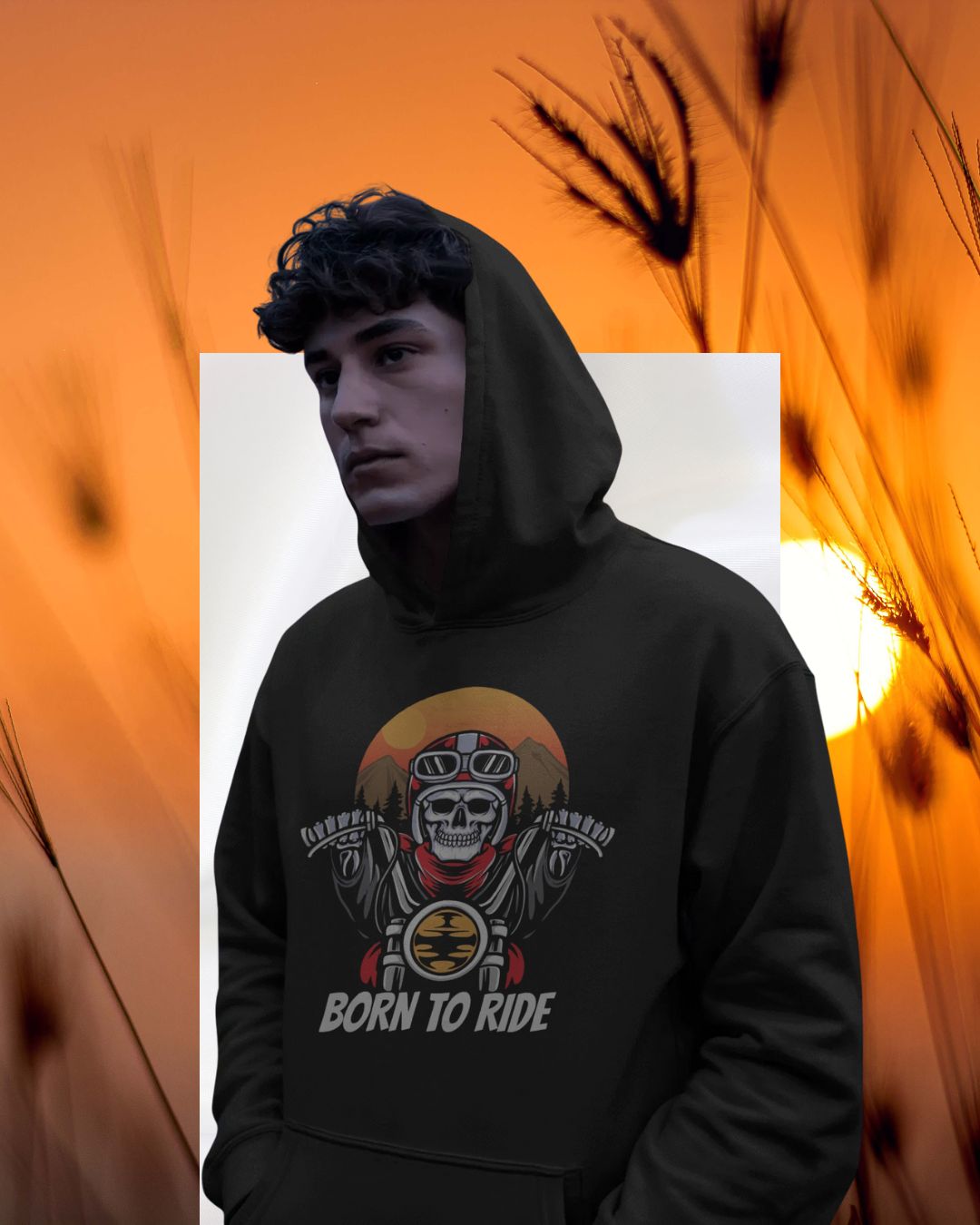 Biker Men Premium Hoodie