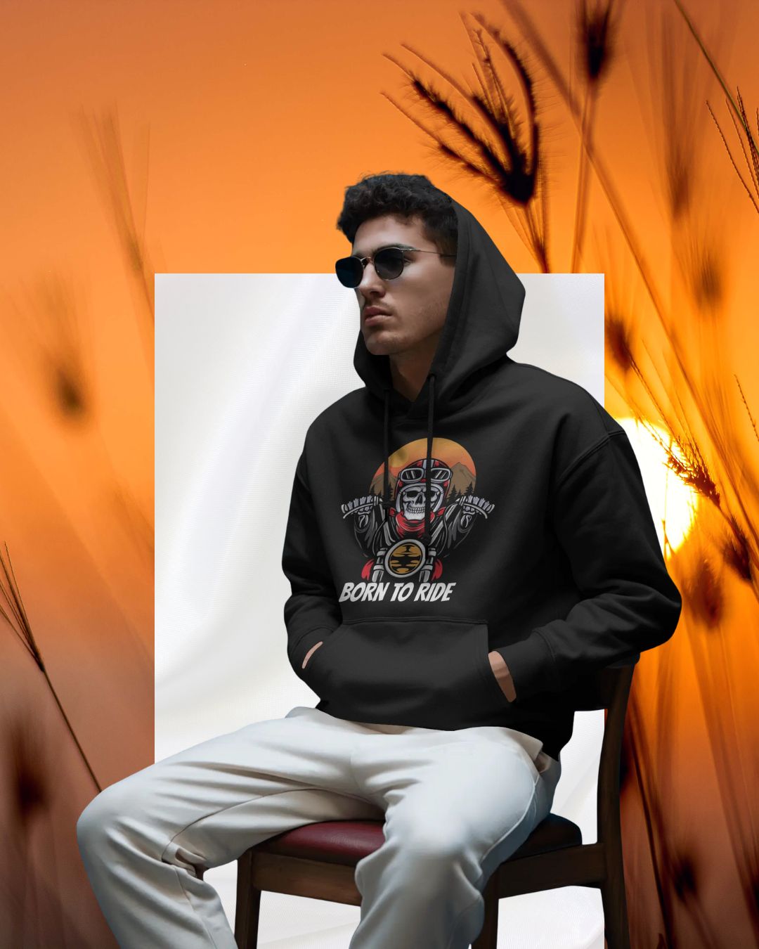 Biker Men Premium Hoodie