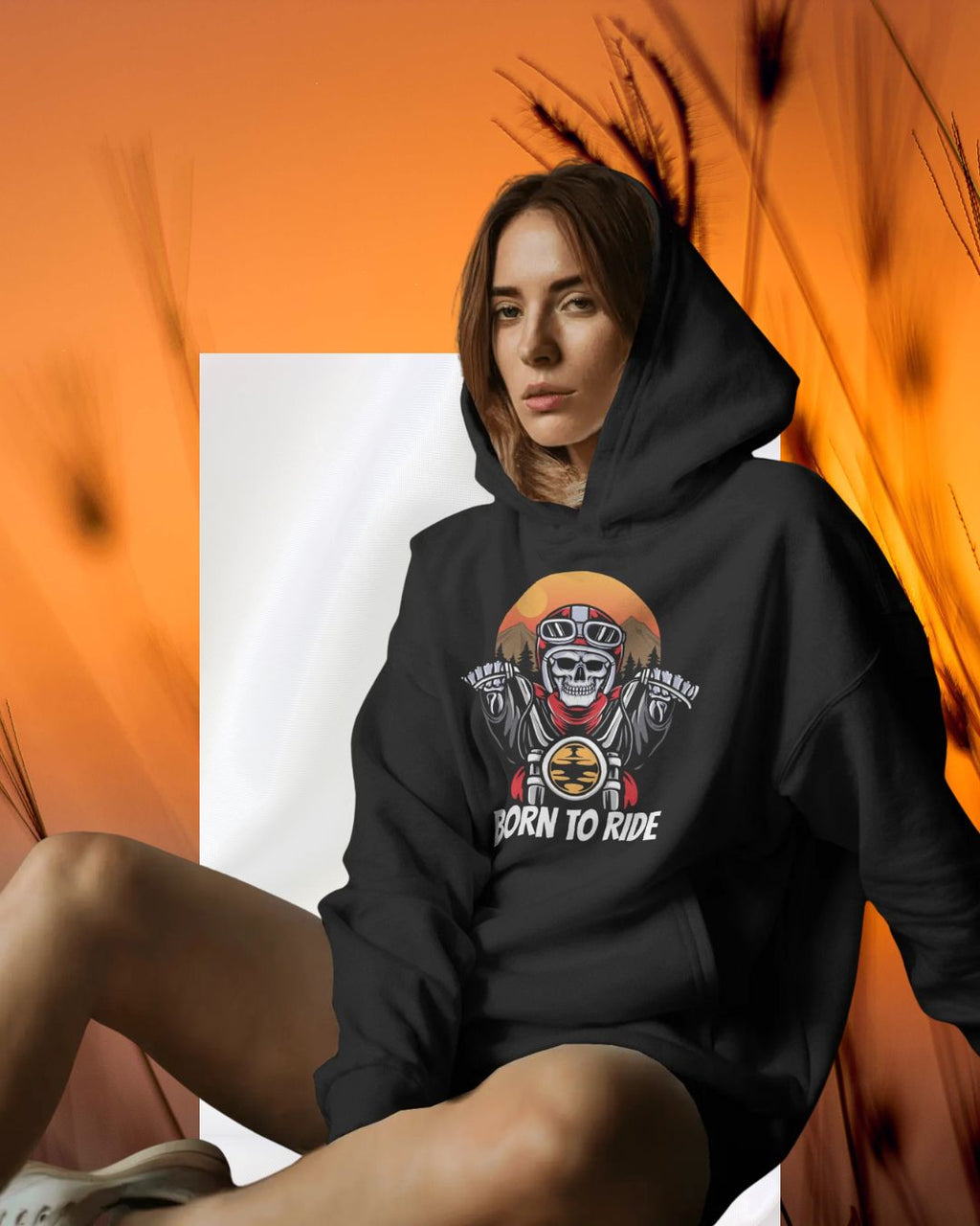 Biker Women Premium Hoodie