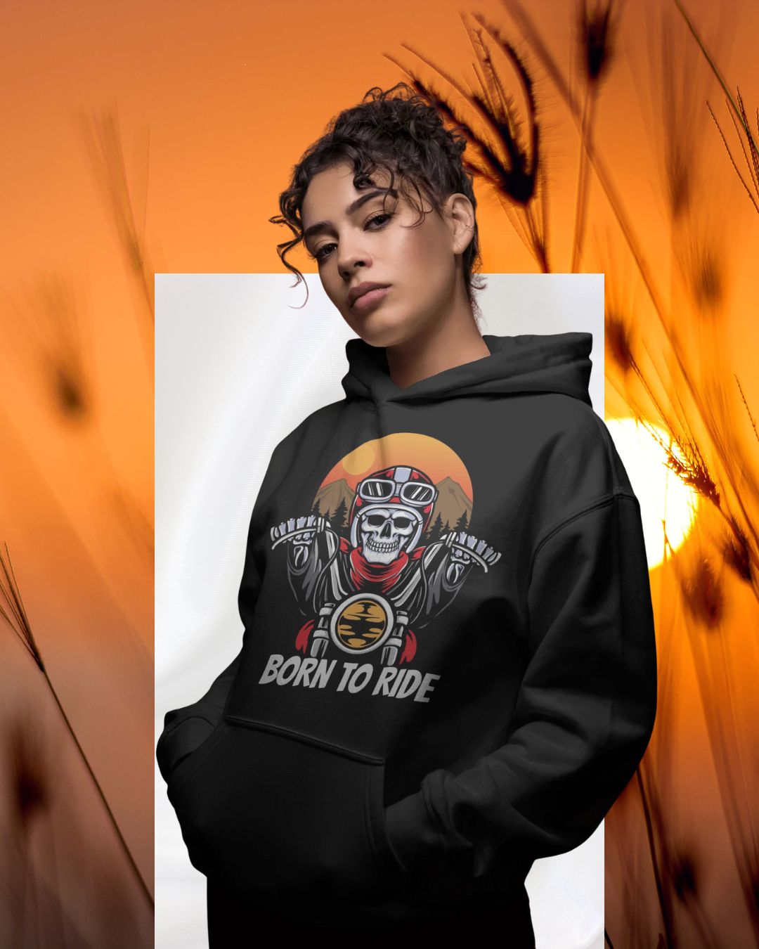 Biker Women Premium Hoodie