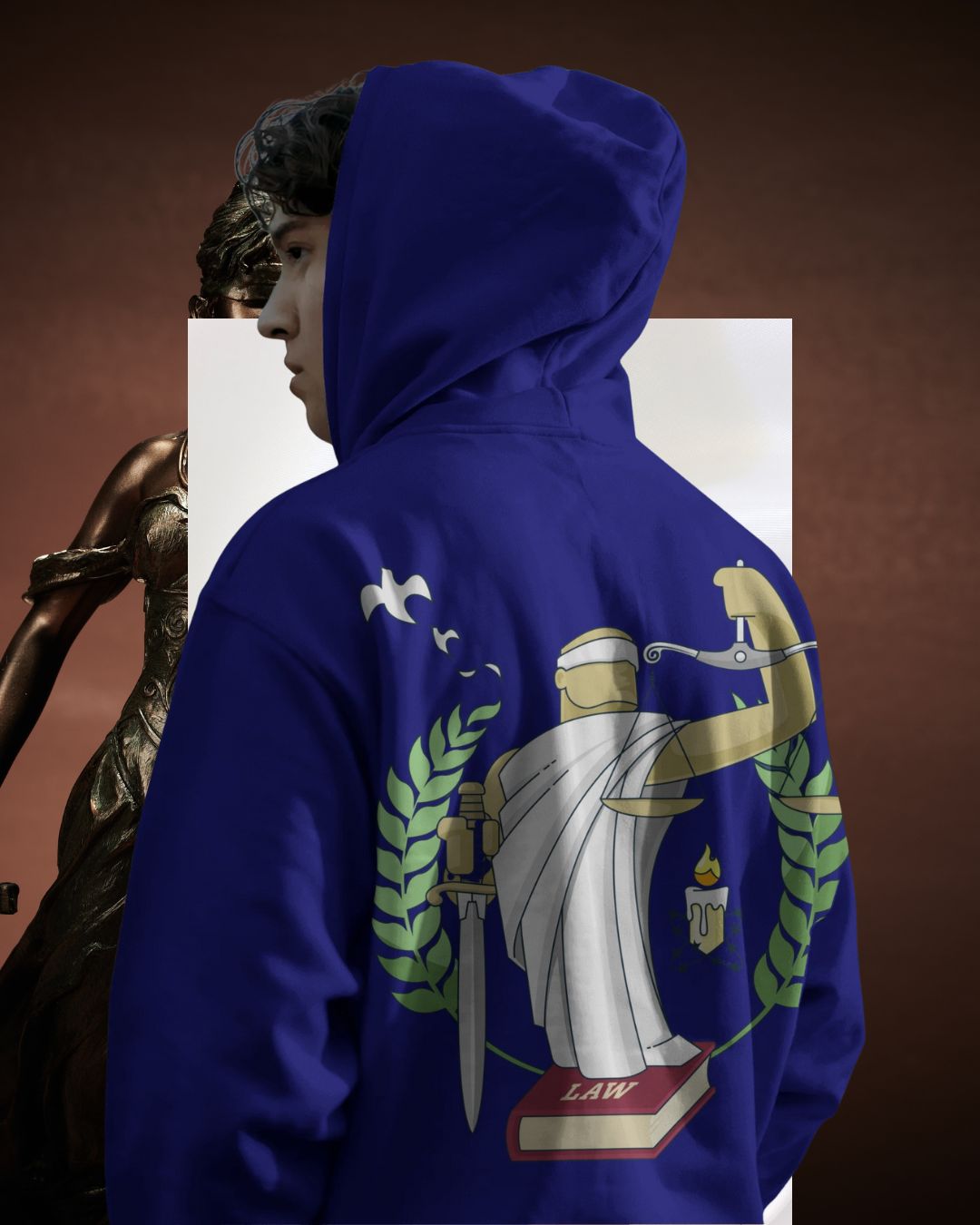 Law Justice Men Premium Hoodie