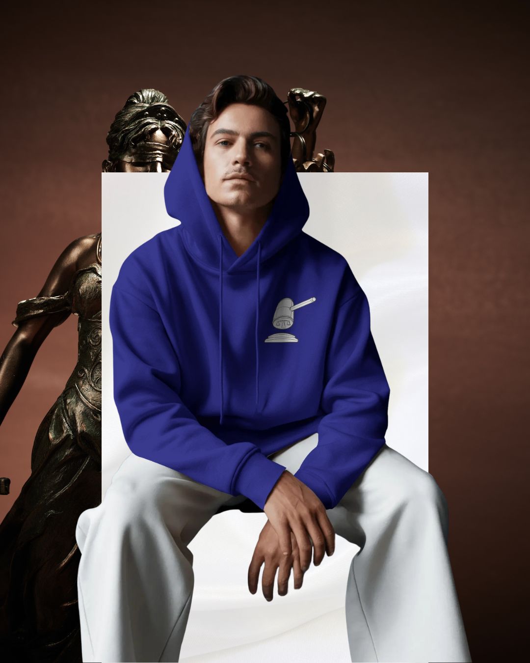 Law Justice Men Premium Hoodie