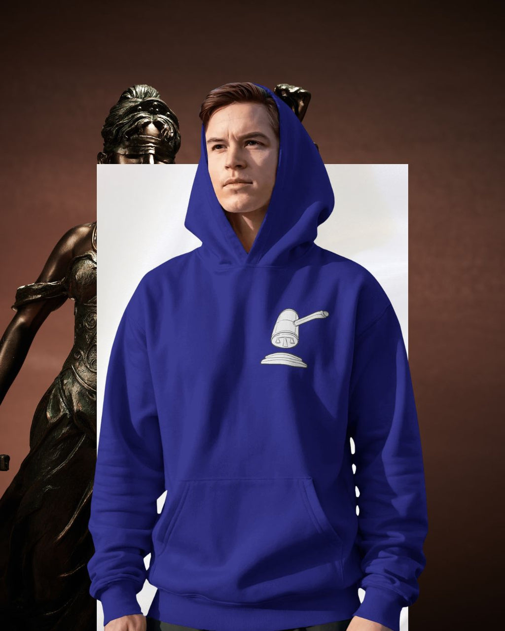 Law Justice Men Premium Hoodie