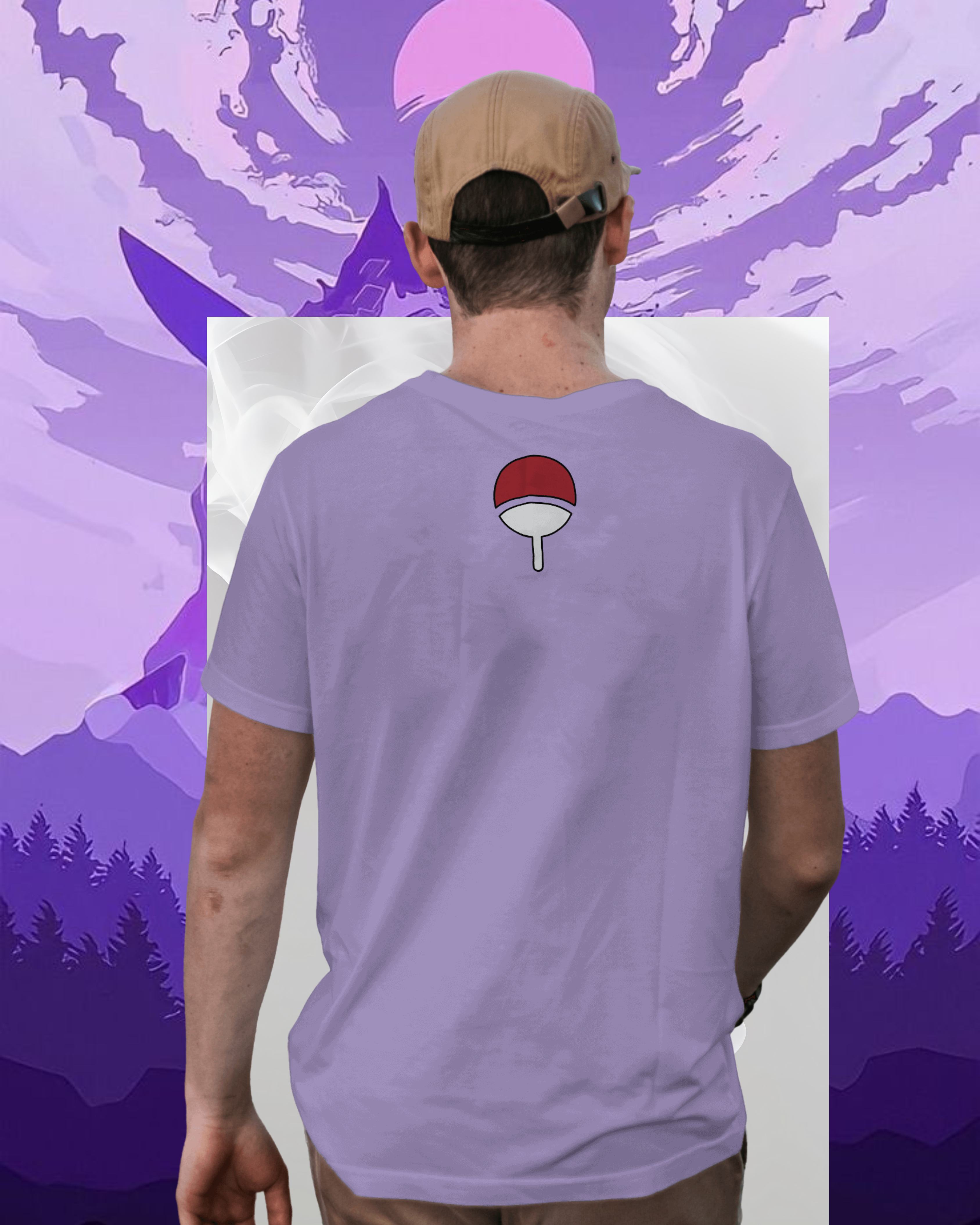 Sasuke Uchiha printed T-shirt – Naruto anime apparel for men and women