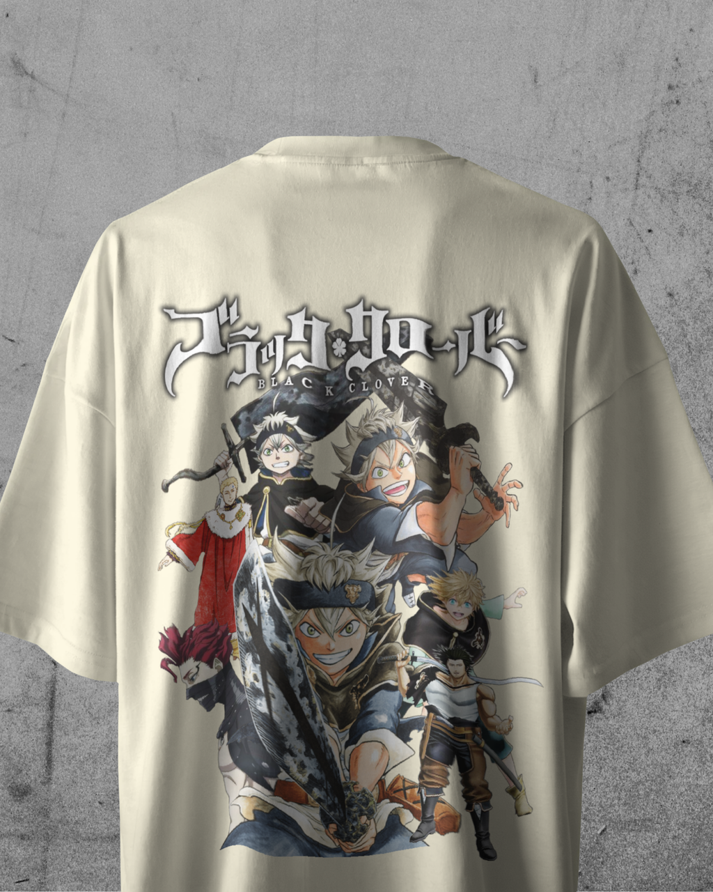 Asta Black Clover Women Oversized T-Shirt