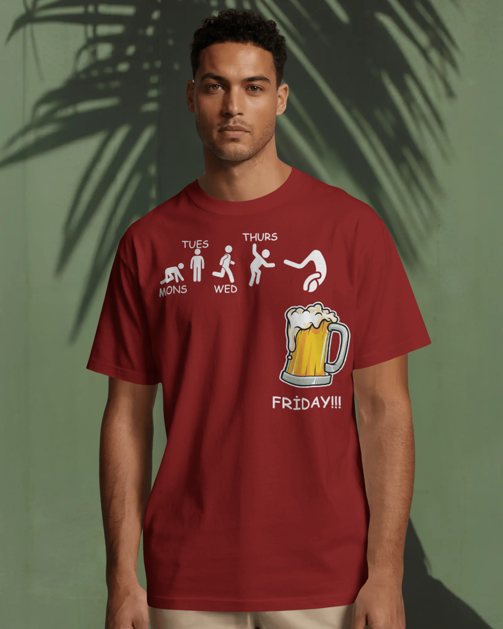 Monday to Friday Men Oversized  T-Shirt
