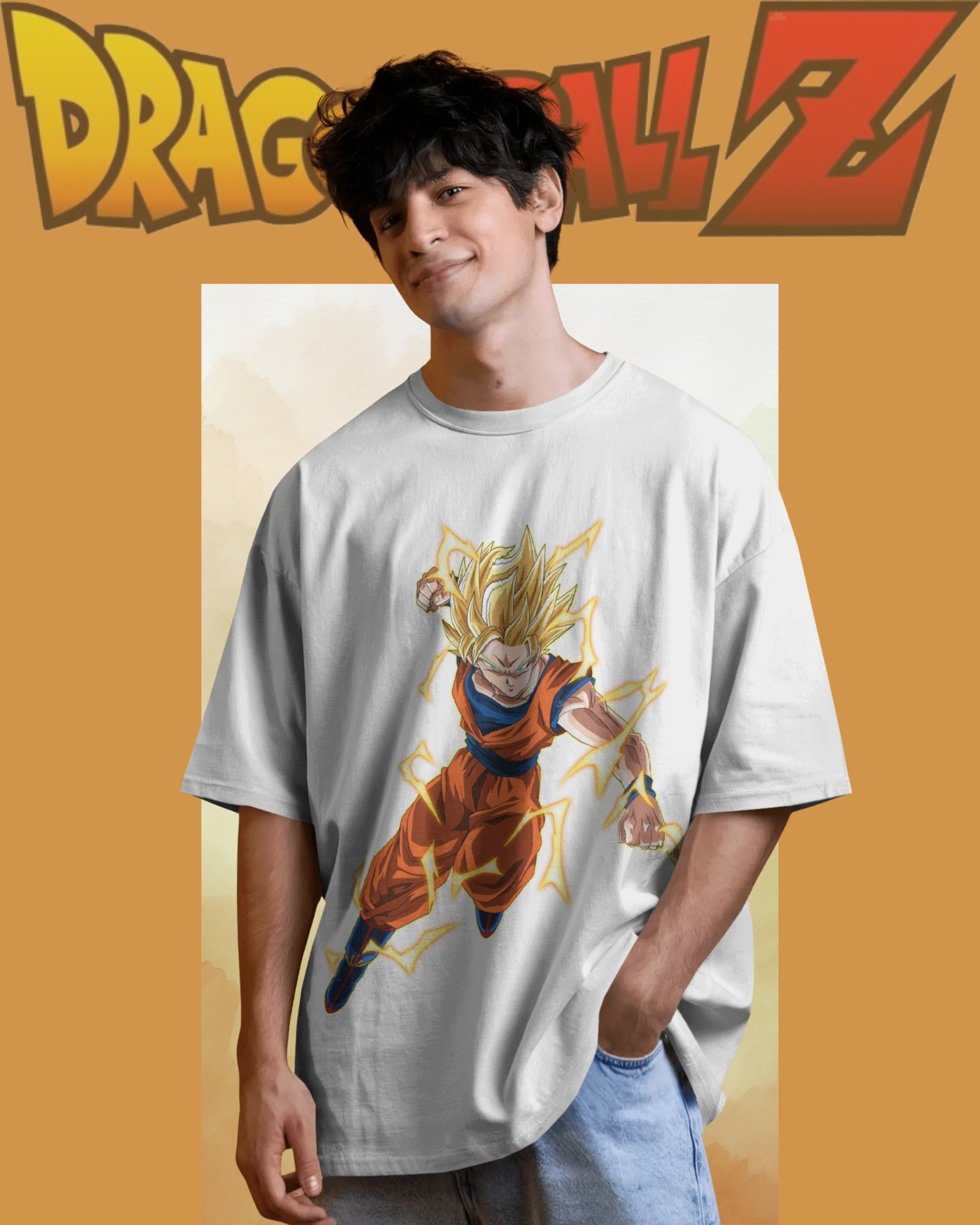 Goku Super Saiyan T-shirt – bold anime print for streetwear fashion