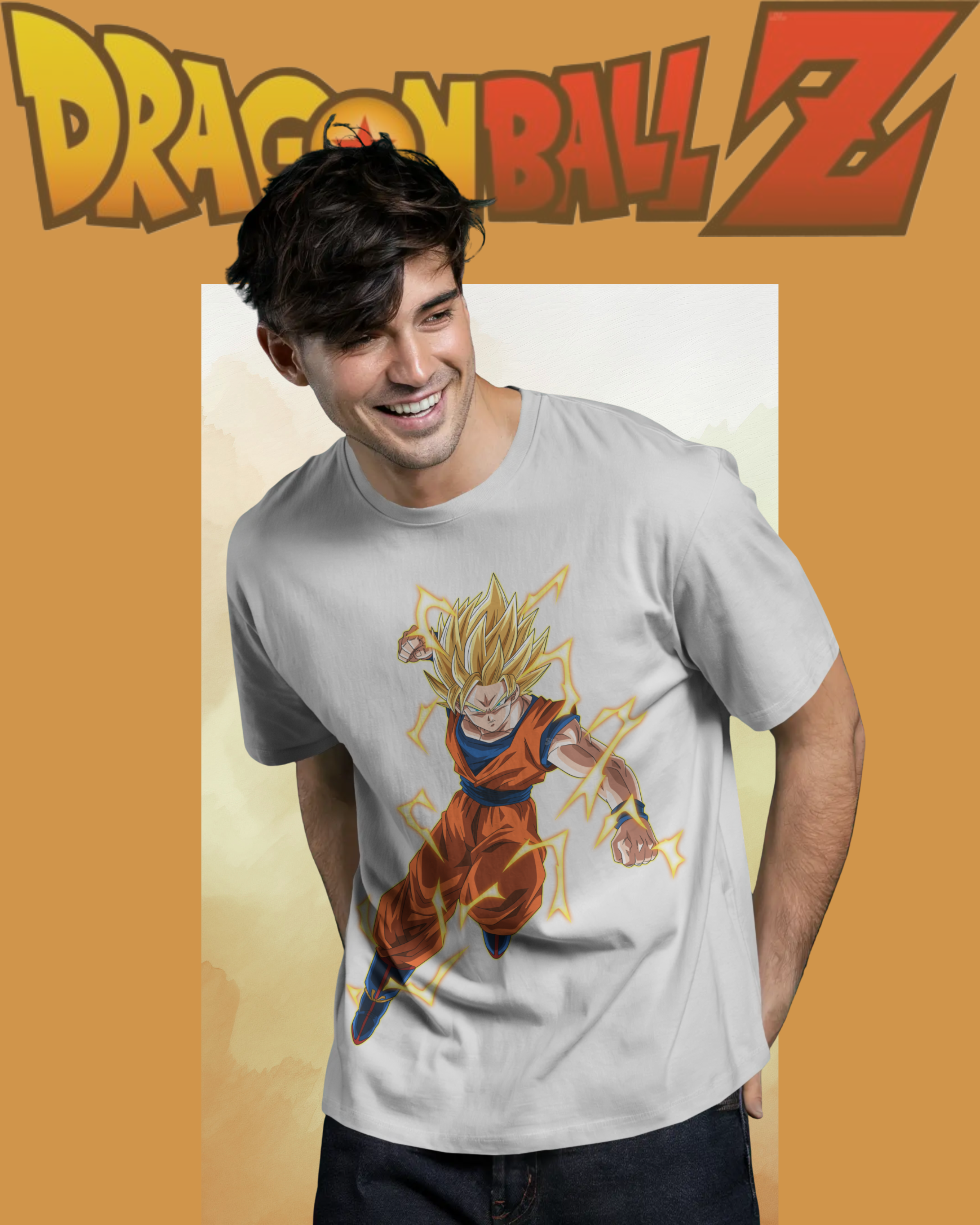 Goku Super Saiyan T-shirt – bold anime print for streetwear fashion