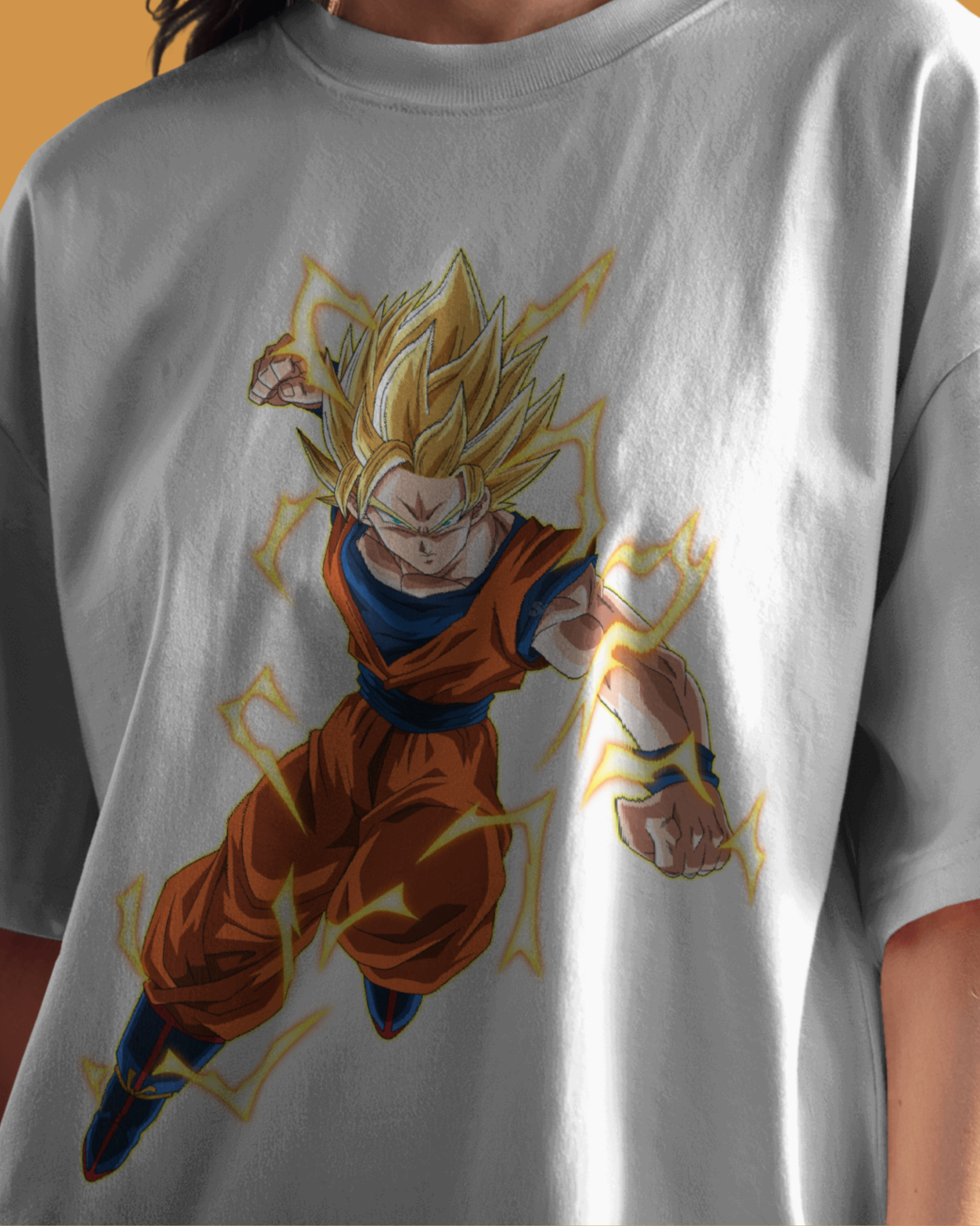 Goku Super Saiyan T-shirt – bold anime print for streetwear fashion