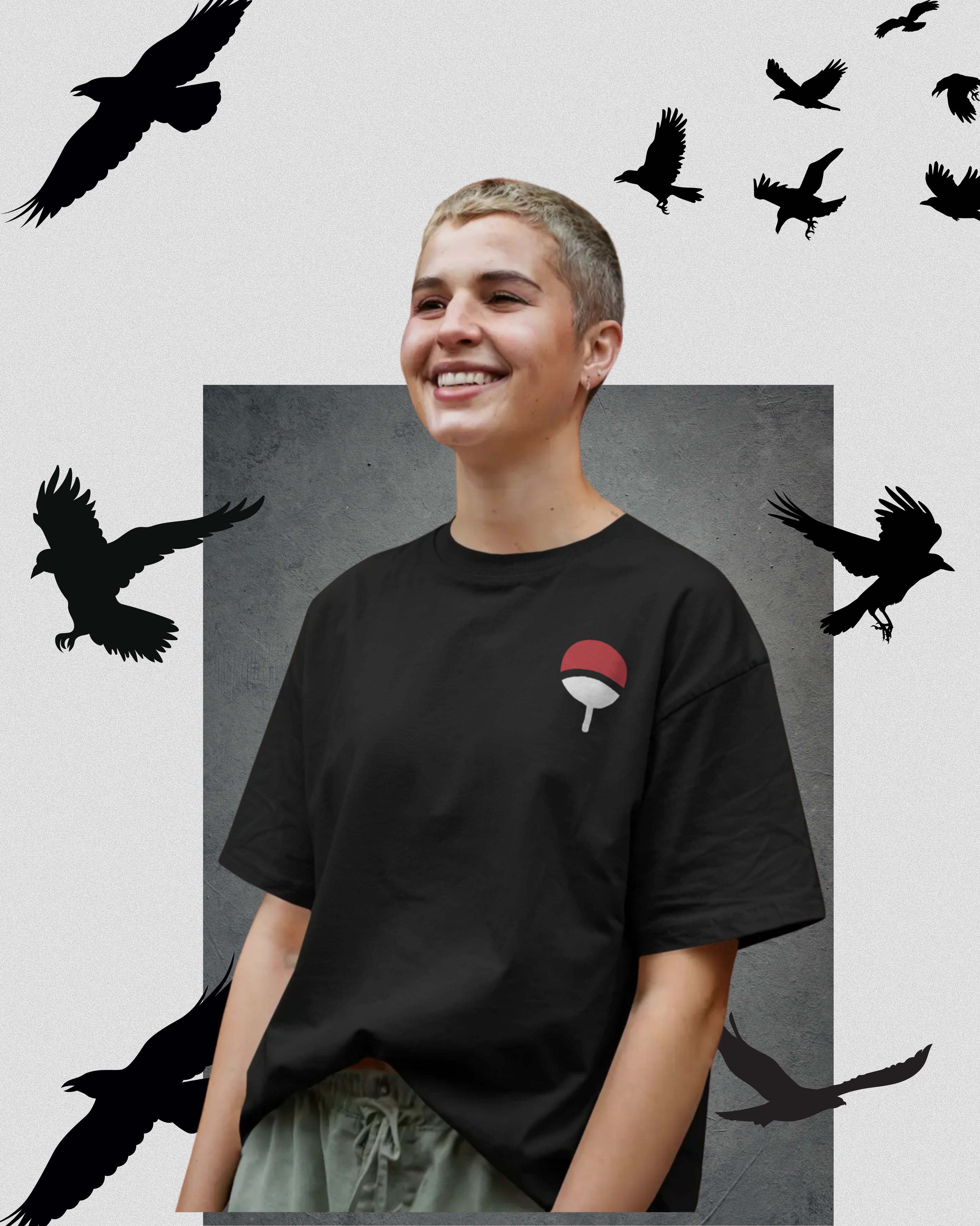 Itachi Uchiha oversized printed T-shirt – Naruto anime streetwear for men and women