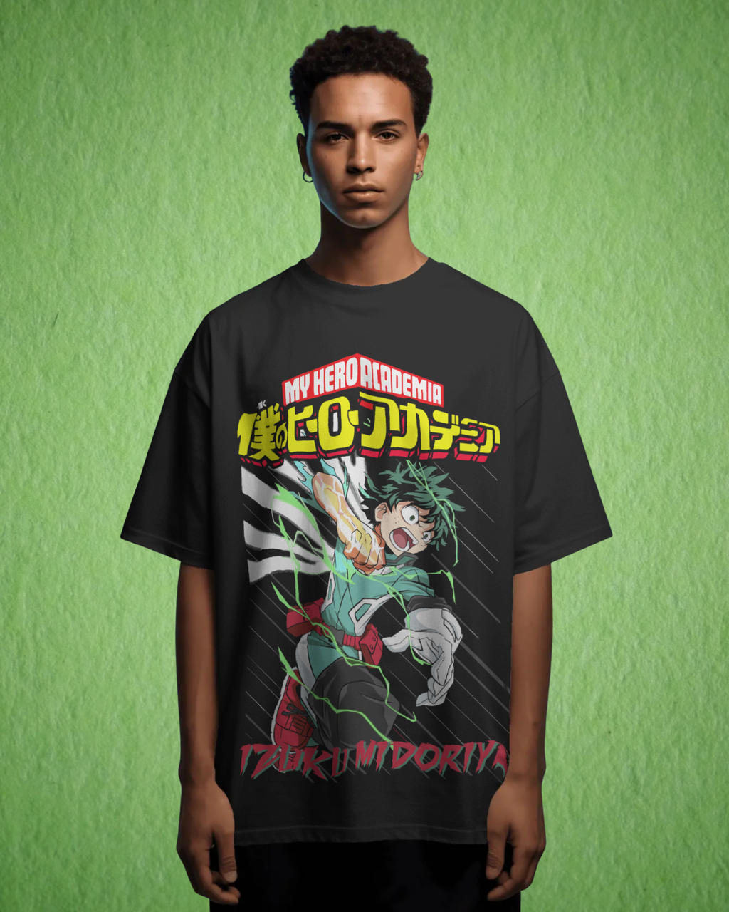 Izuku Midoriya Men Oversized T-Shirt