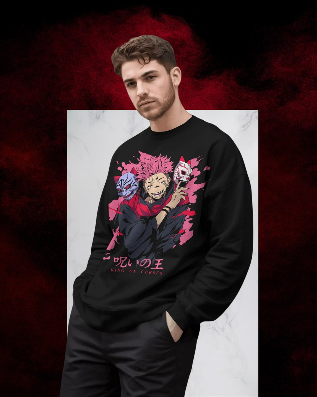 Sukuna JJK Men Premium Sweatshirt