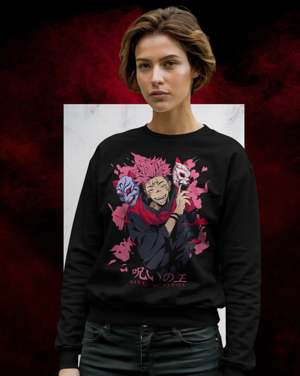 Sukuna JJK Women Premium Sweatshirt
