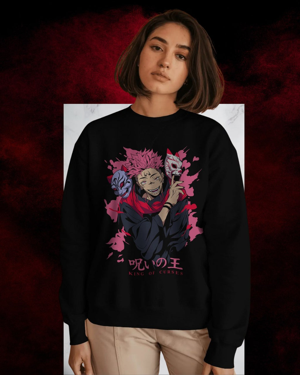 Sukuna JJK Women Premium Sweatshirt