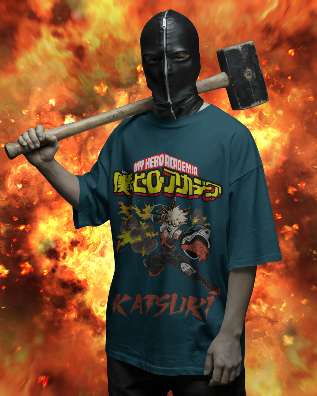 Katsuki Men Oversized T-Shirt