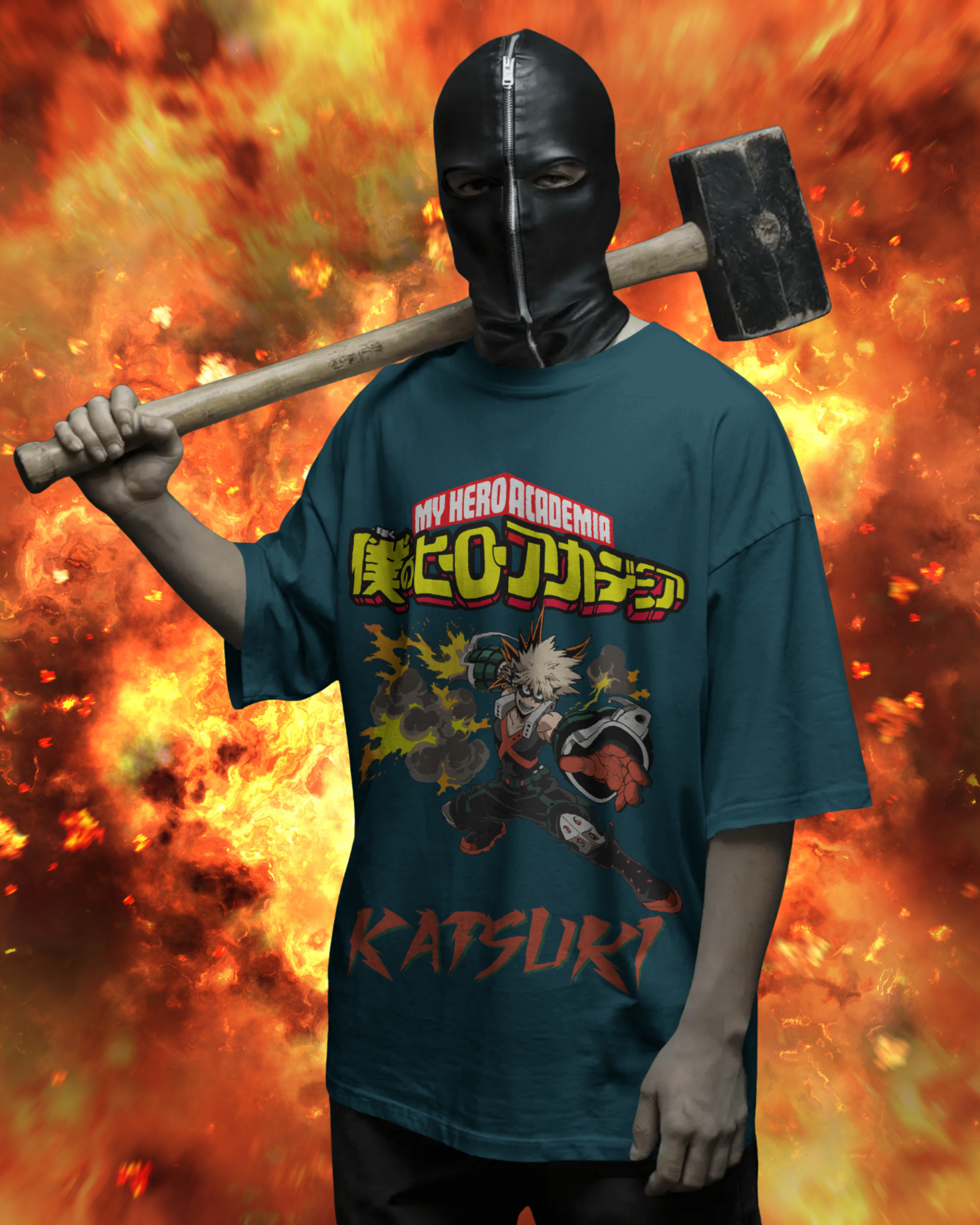 Katsuki Men Oversized T-Shirt