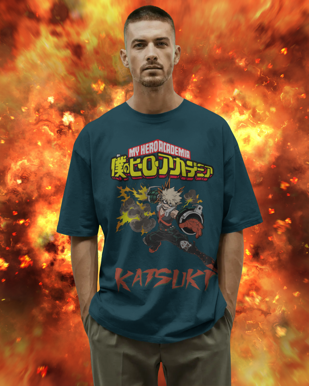 Katsuki Men Oversized T-Shirt