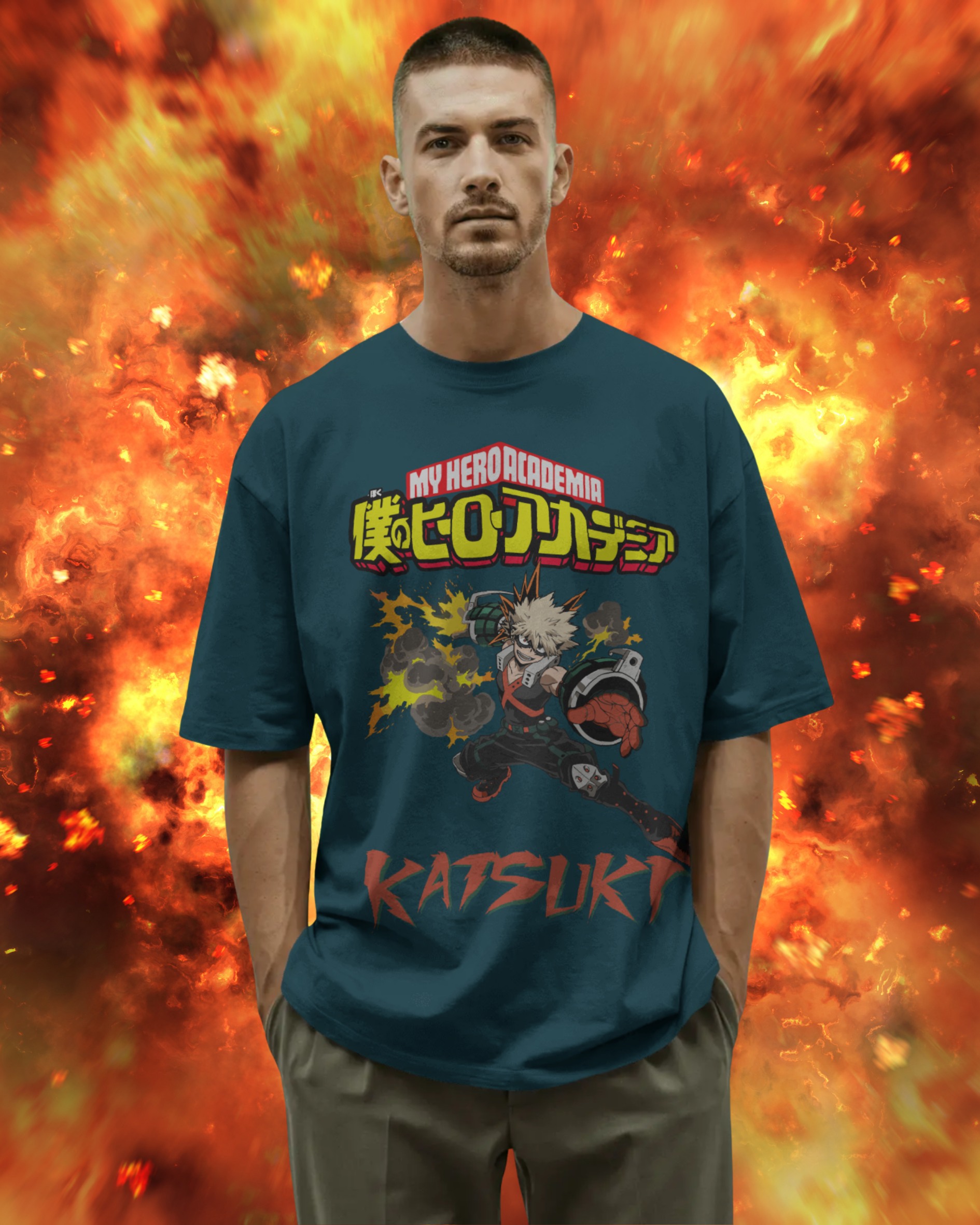 Katsuki Men Oversized T-Shirt