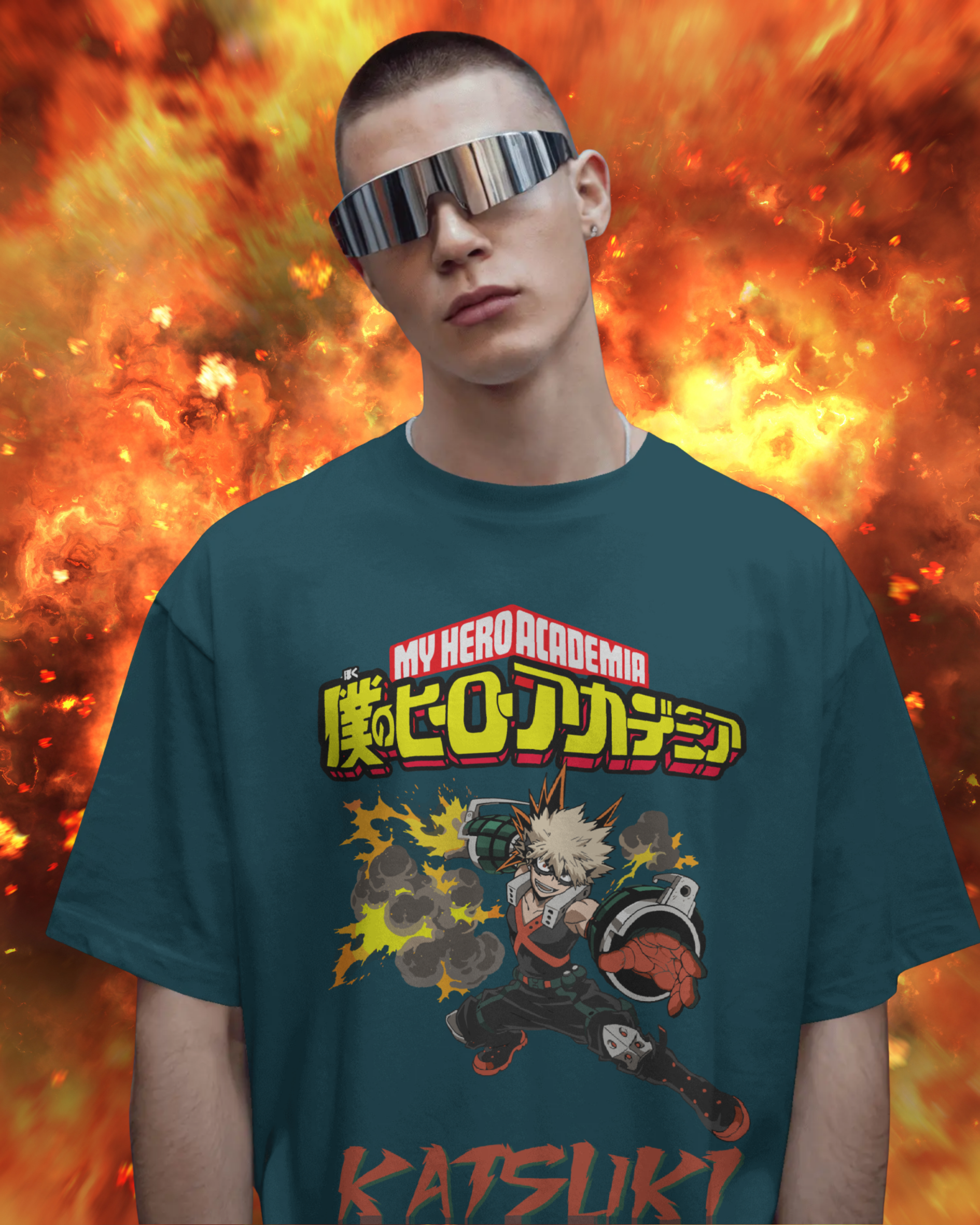Katsuki Men Oversized T-Shirt