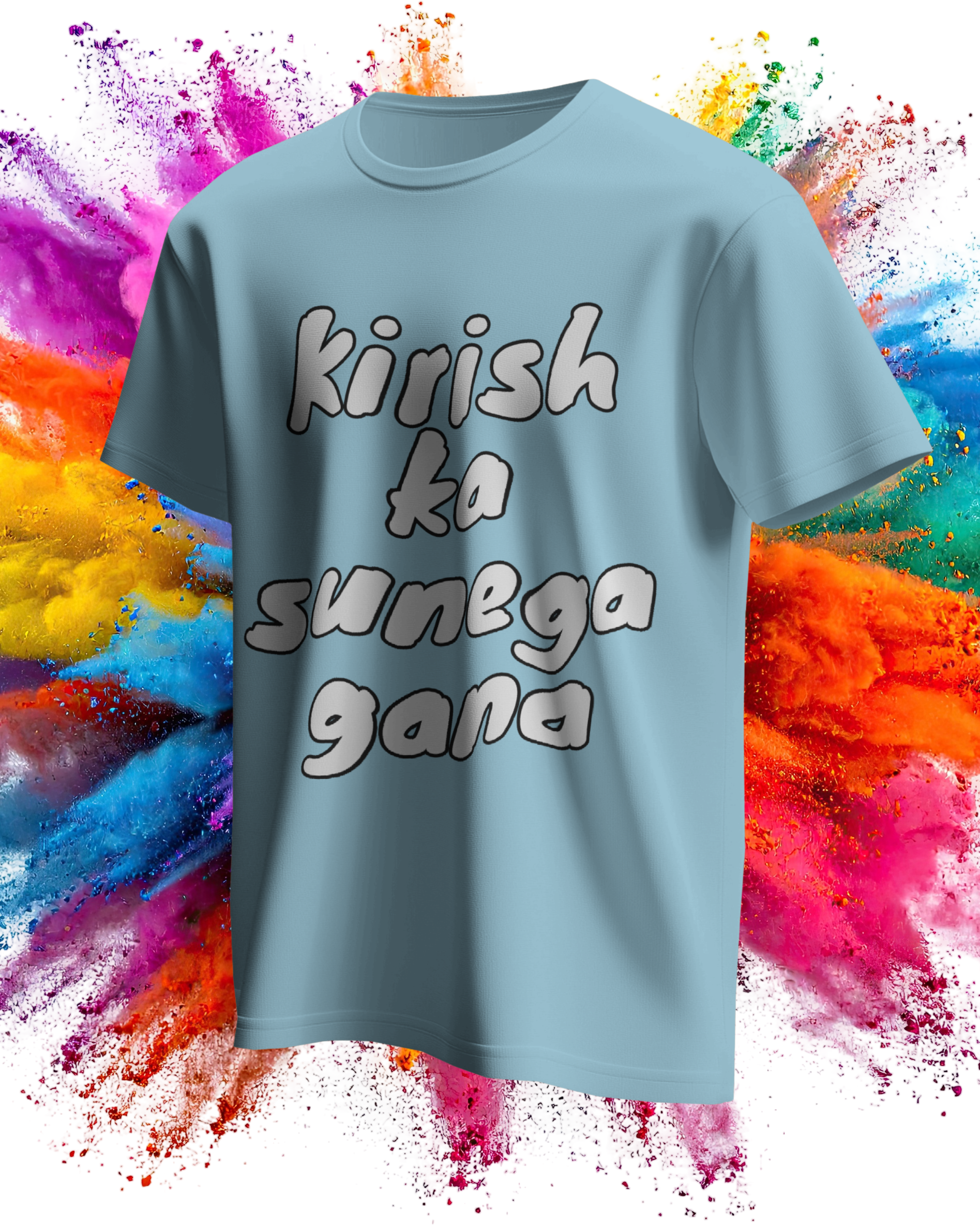 Kirish ka Sunega Gana Women Solid T-shirt