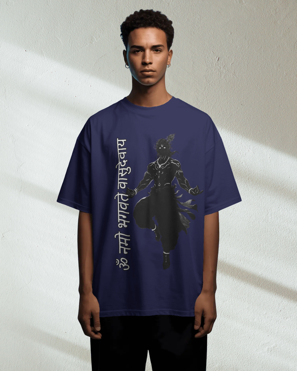 Lord Krishna Men Oversized  T-Shirt