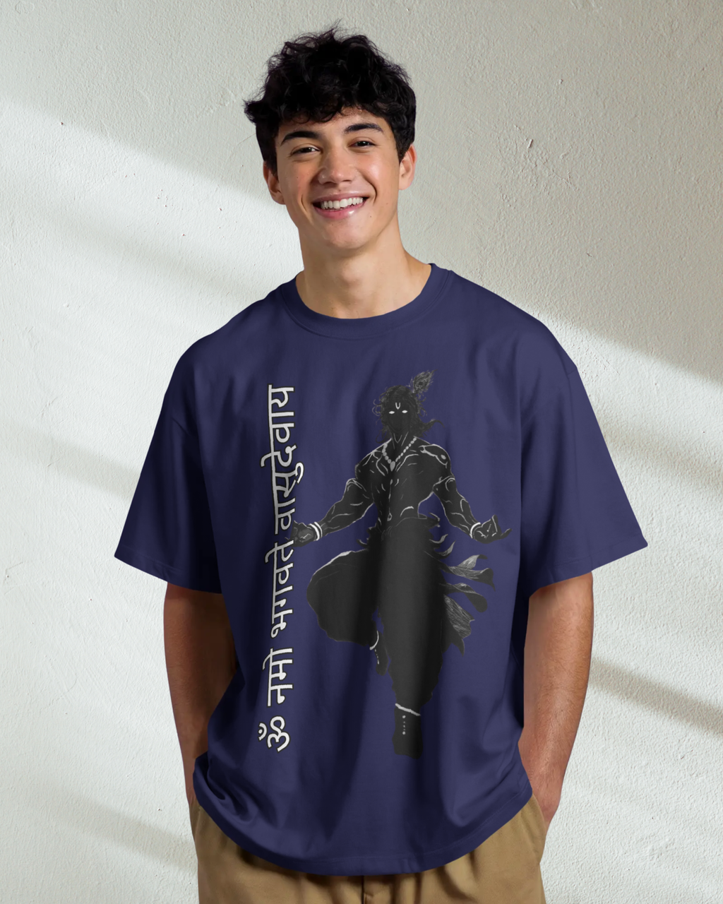 Lord Krishna Men Oversized  T-Shirt