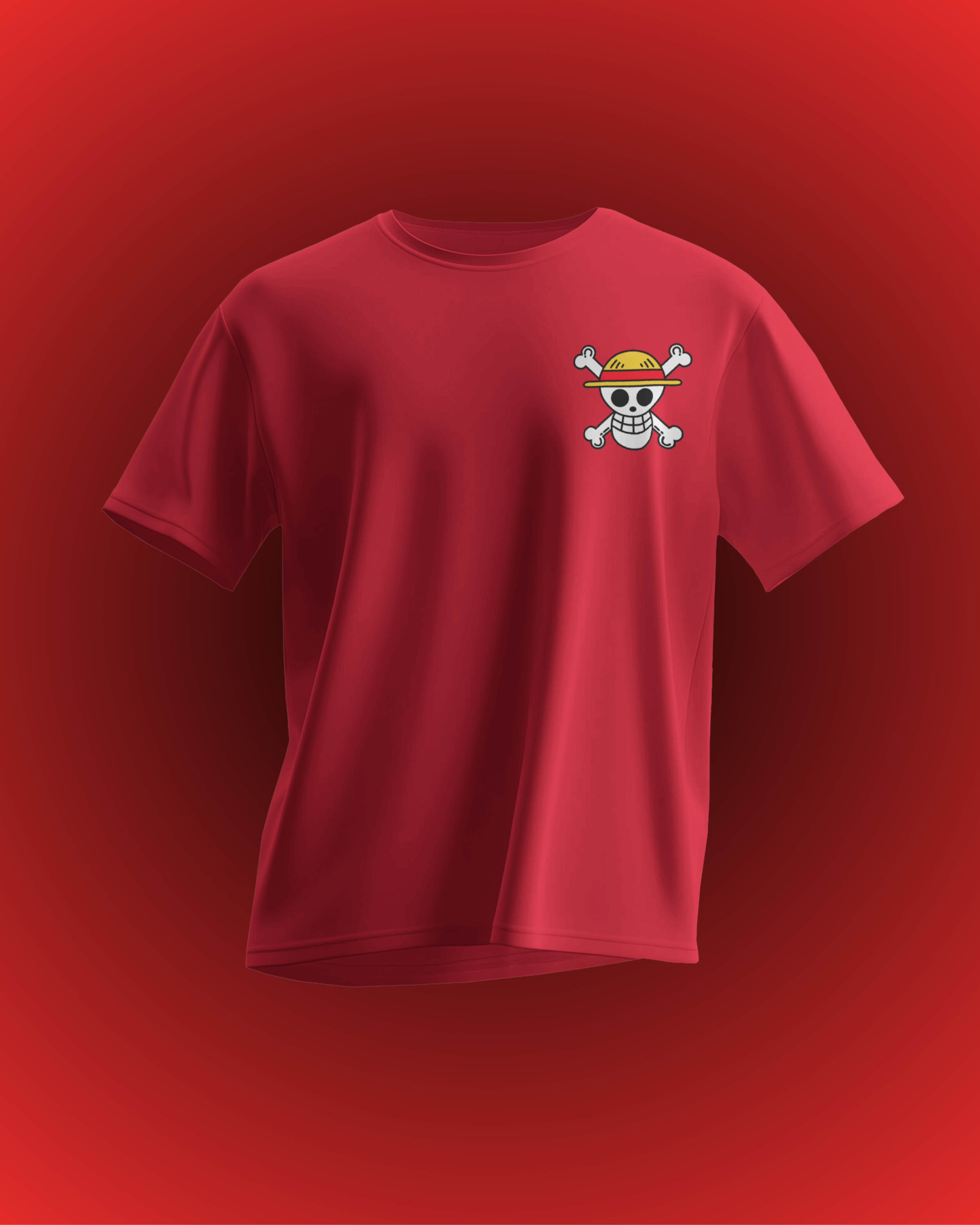 Luffy T-shirt with One Piece anime print – unisex streetwear for anime and manga fans