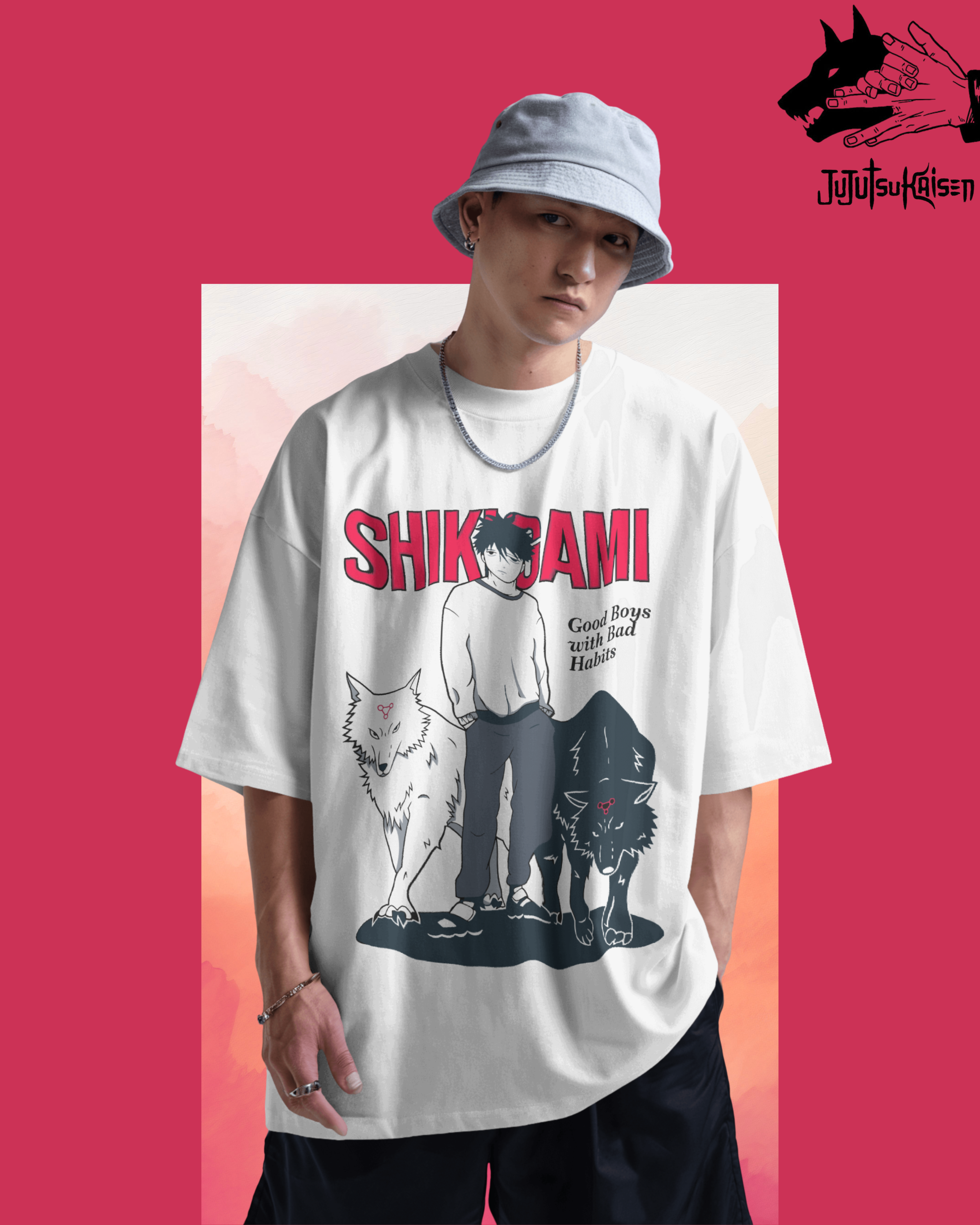 Megumi Fushiguro printed T-shirt – Jujutsu Kaisen anime apparel for men and women