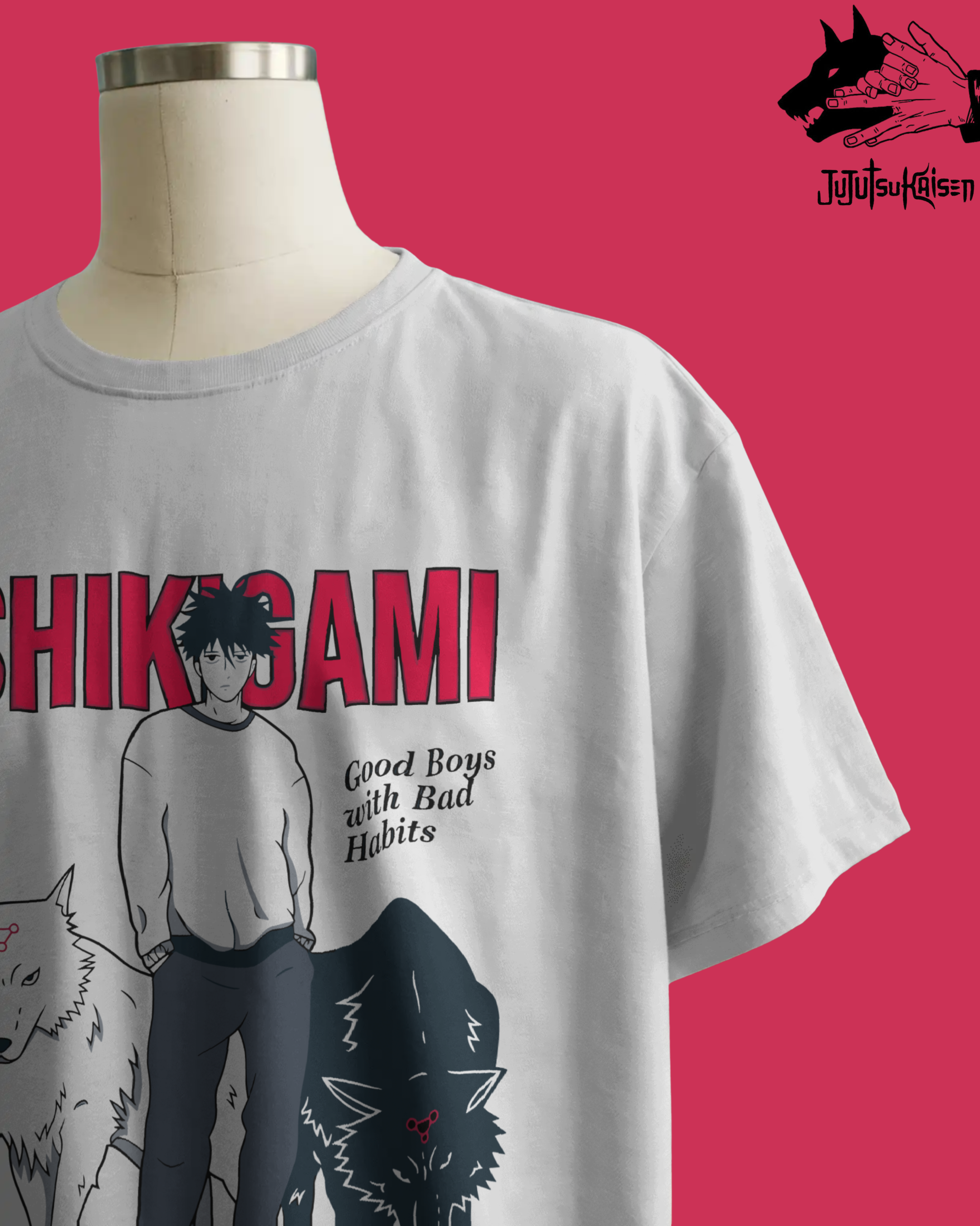 Megumi Fushiguro printed T-shirt – Jujutsu Kaisen anime apparel for men and women