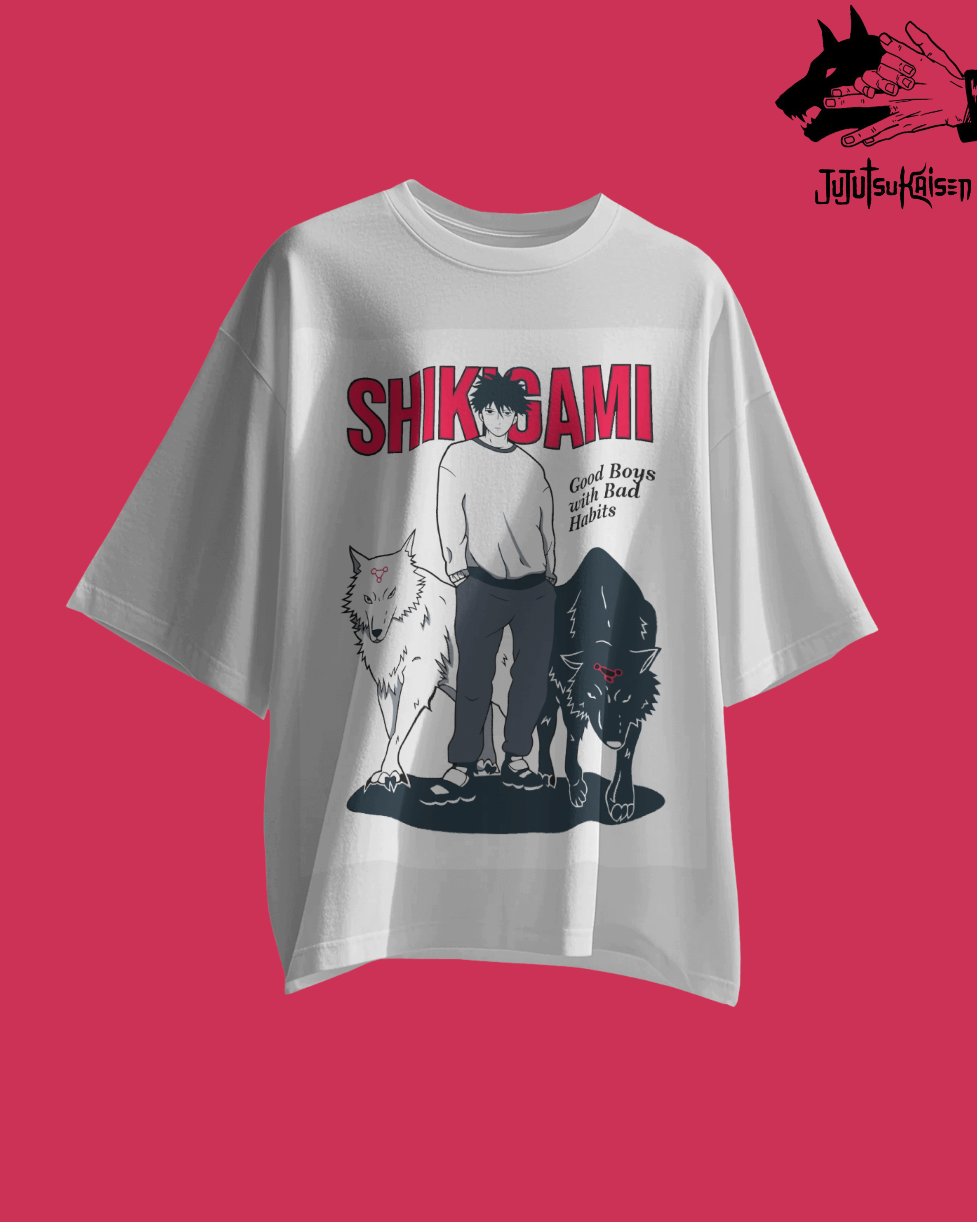 Megumi Fushiguro printed T-shirt – Jujutsu Kaisen anime apparel for men and women