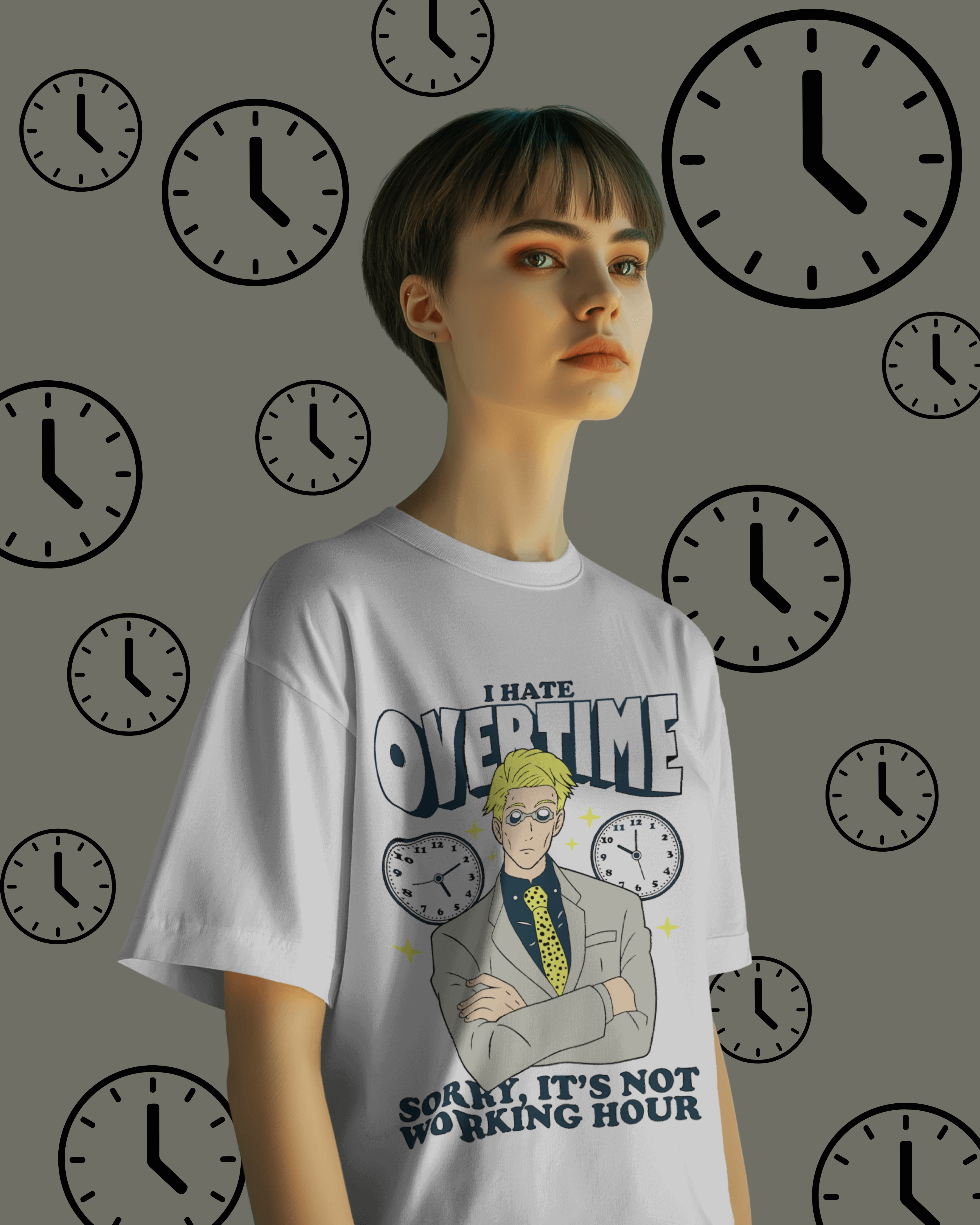 Bold Nanami print T-shirt – stylish Jujutsu Kaisen fan merchandise