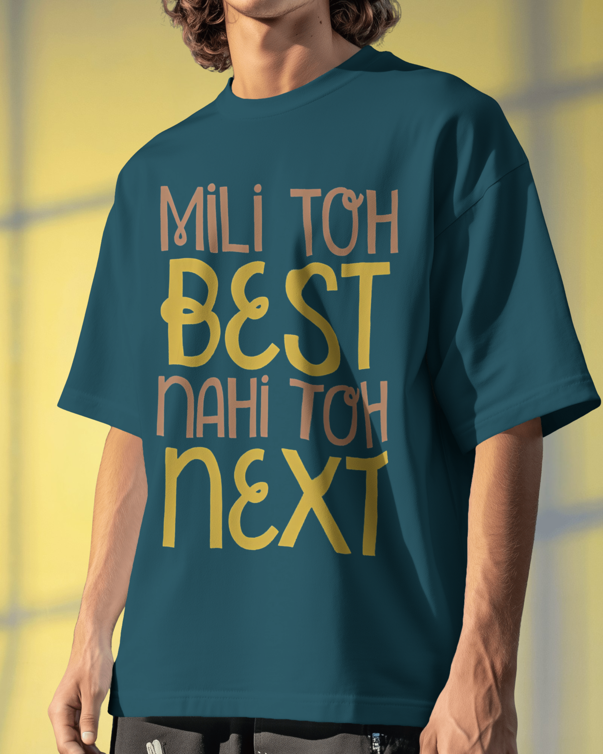 গোকু পুরুষদের ওভারসাইজড টি-শার্ট