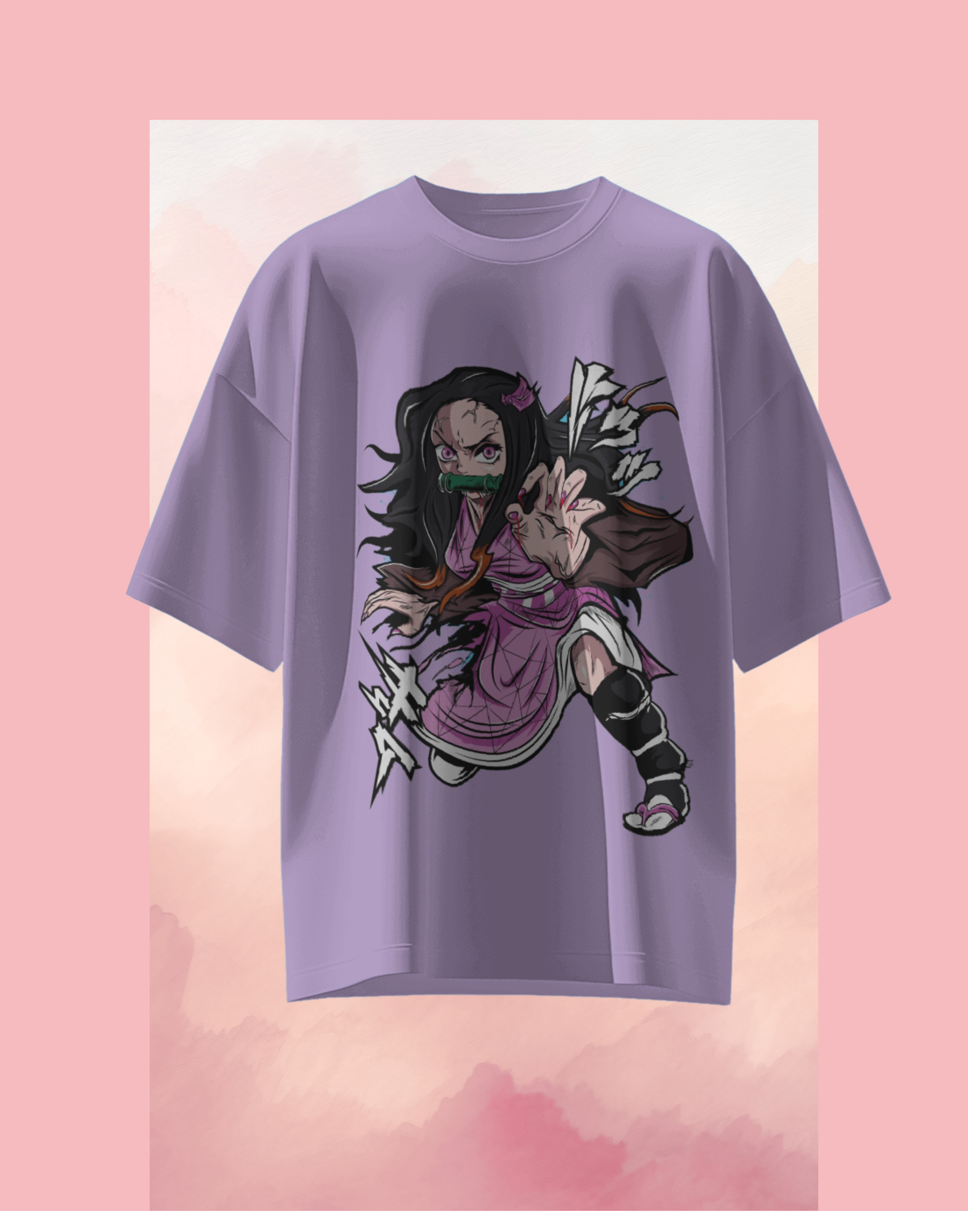 Nezuko Kamado printed T-shirt – Demon Slayer anime apparel for men and women