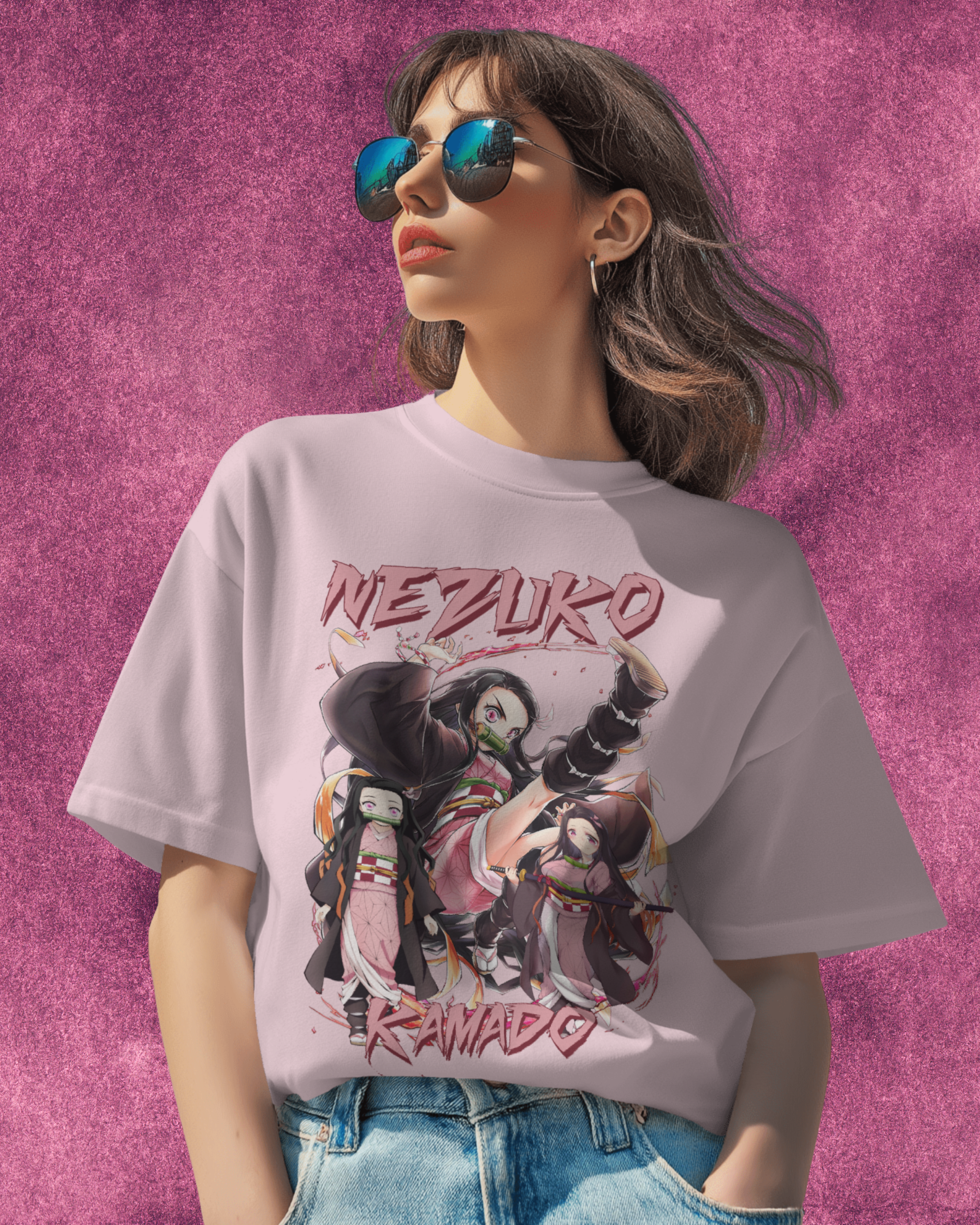 Nezuko Demon Slayer Oversized T-shirt