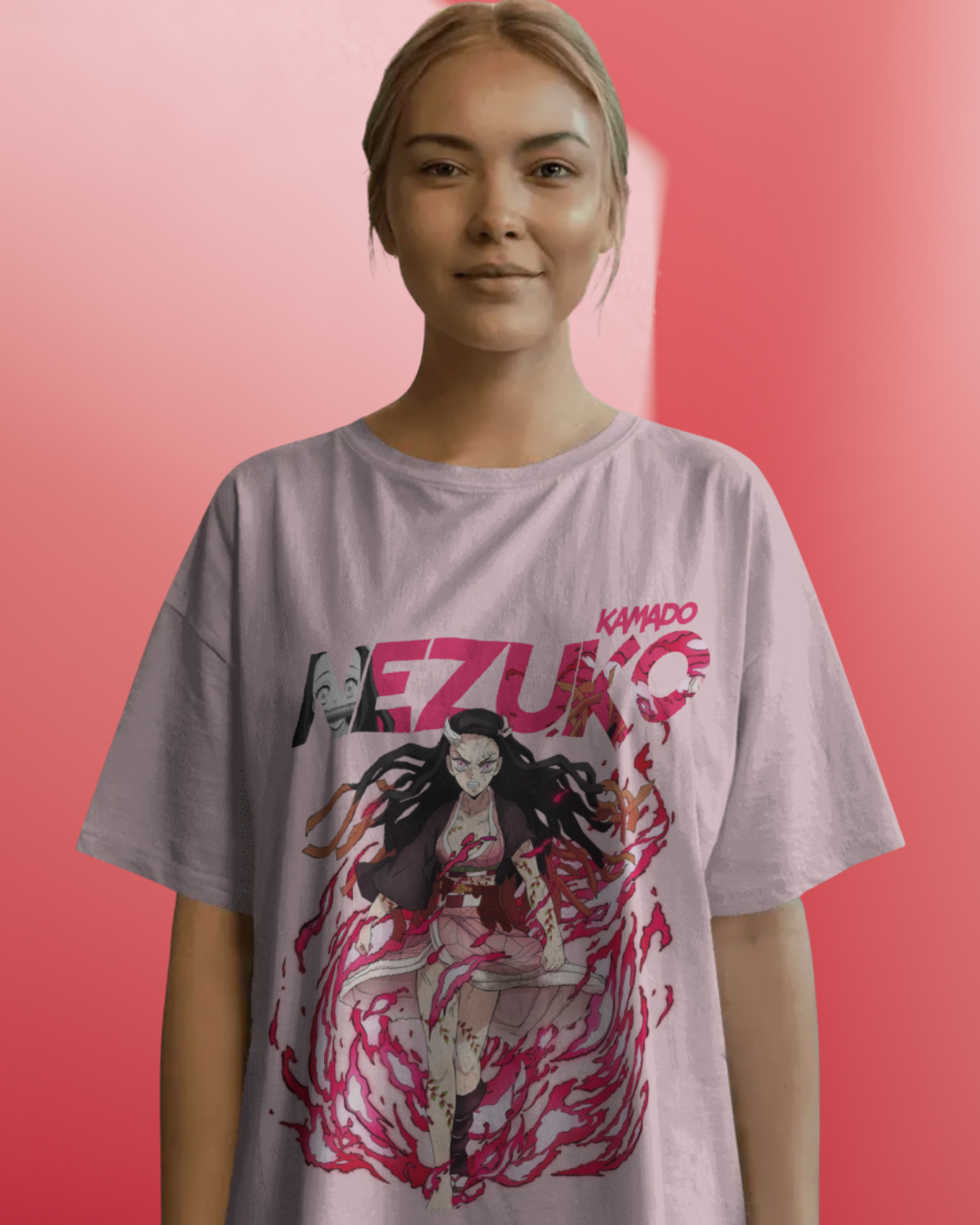 Nezuko Demon Slayer Oversized T-shirt