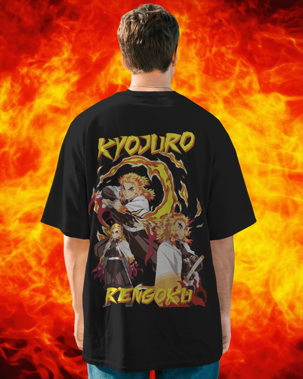 Rengoku Men Oversized T-shirt