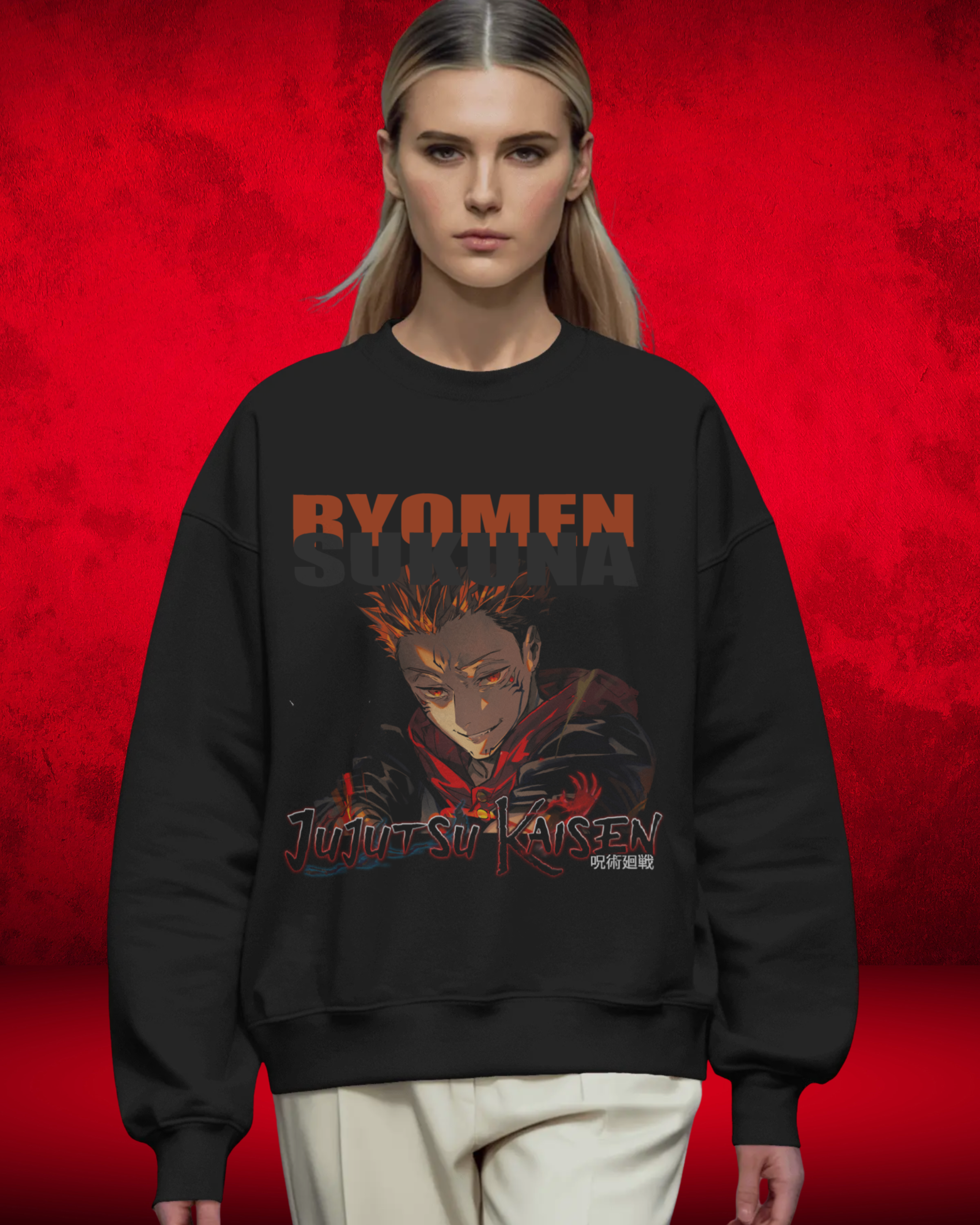 Sukuna Women Premium Sweatshirt