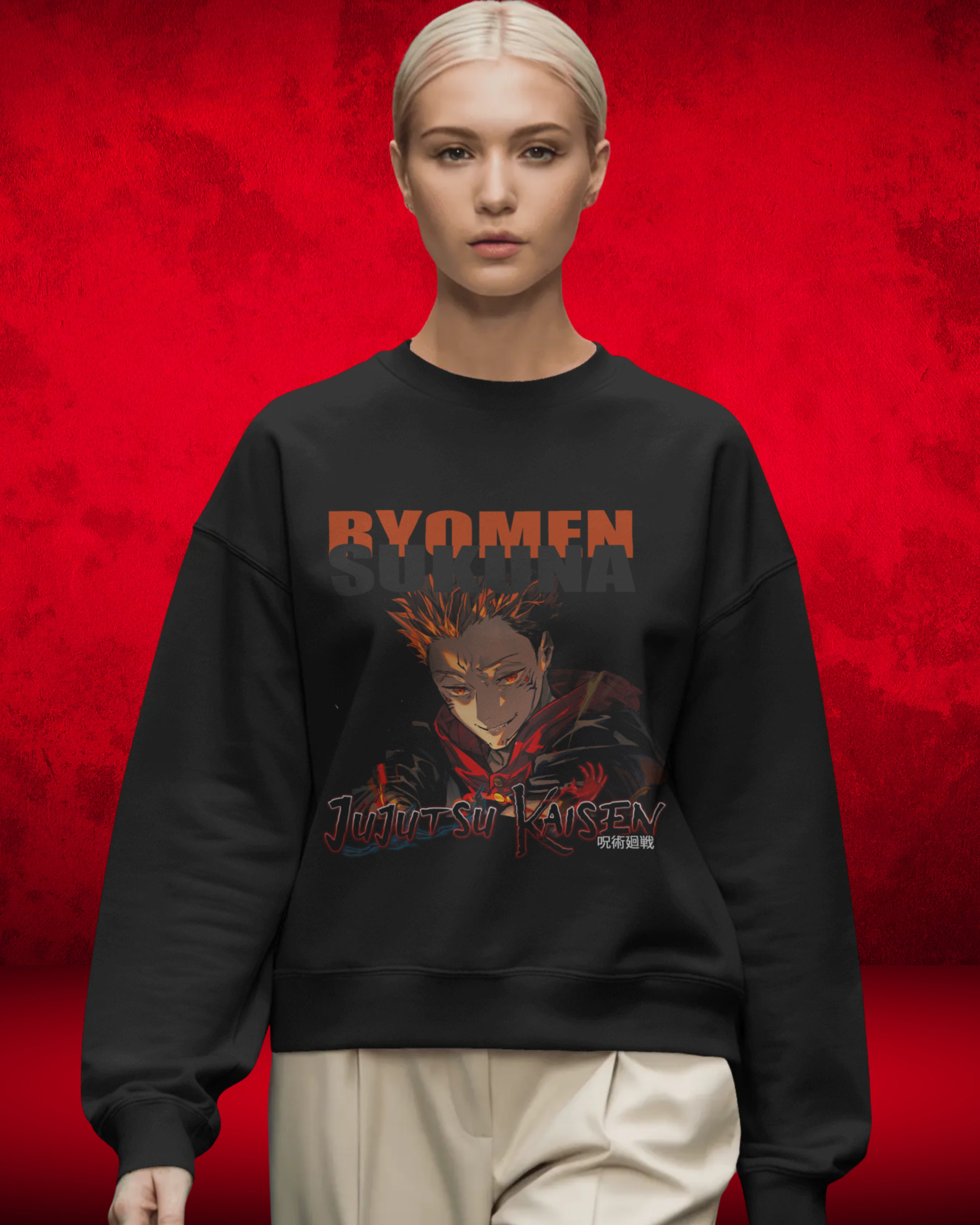 Sukuna Women Premium Sweatshirt