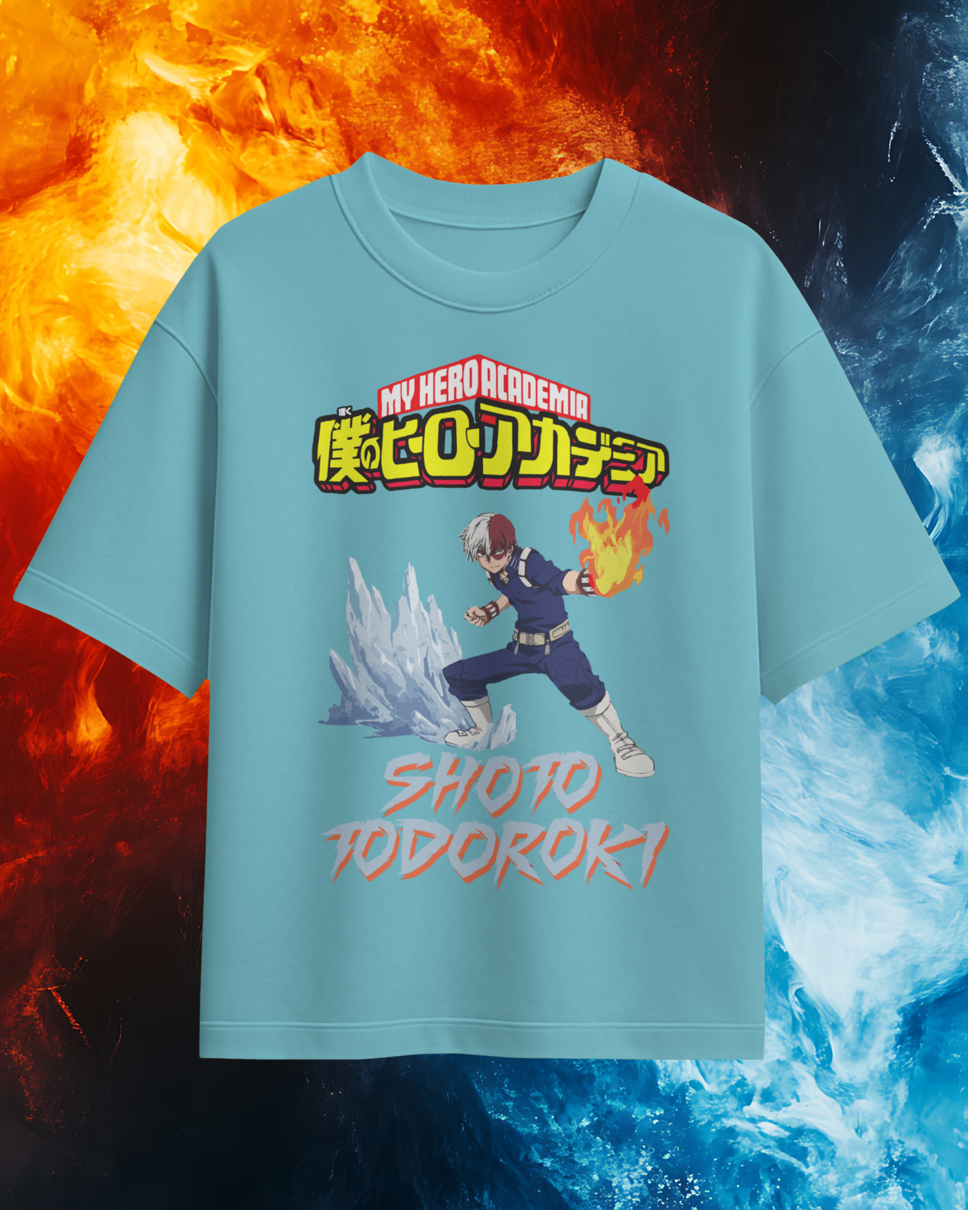 Shoto Todoroki Men Oversized T-Shirt