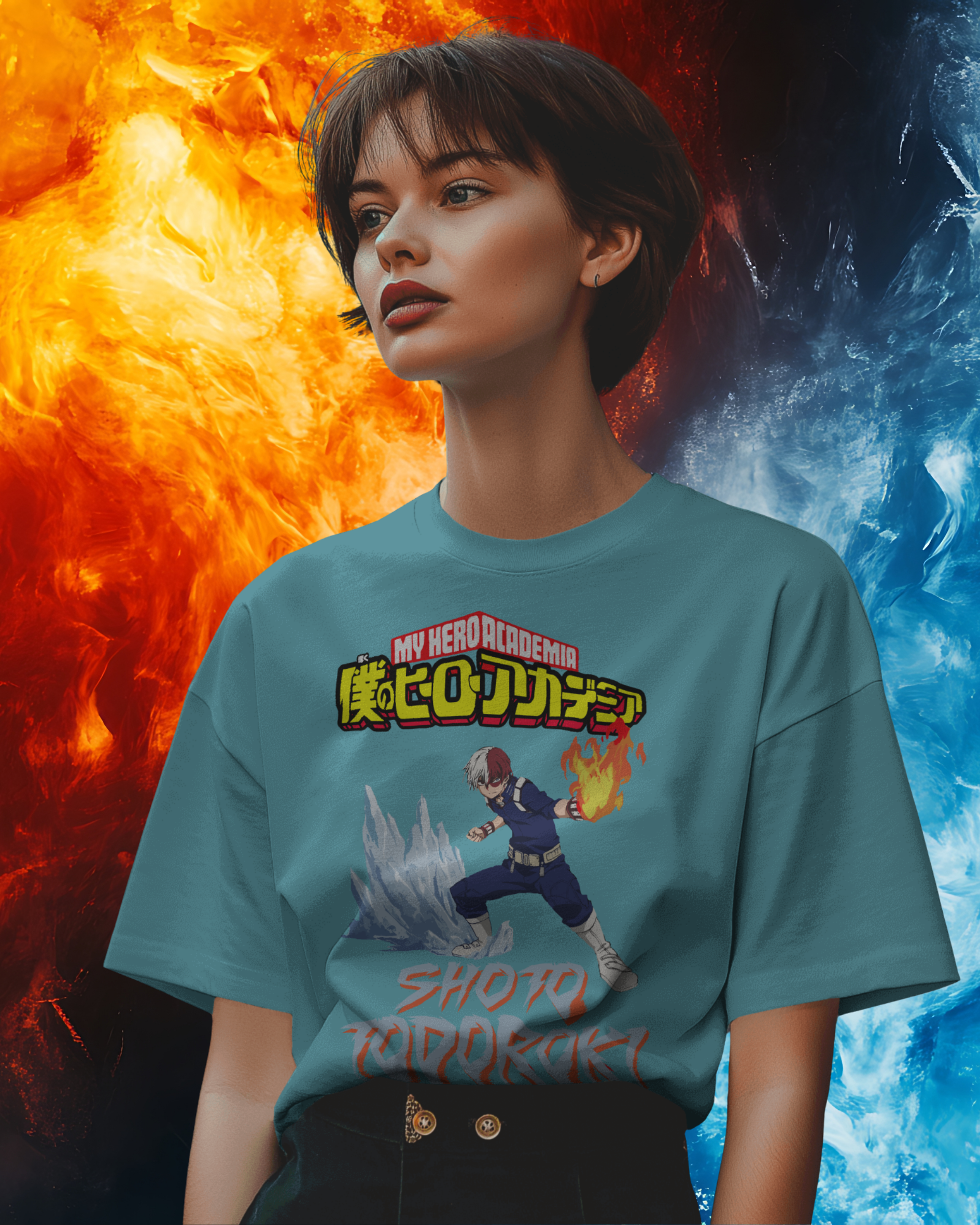 Shoto Todoroki Women Oversized T-Shirt