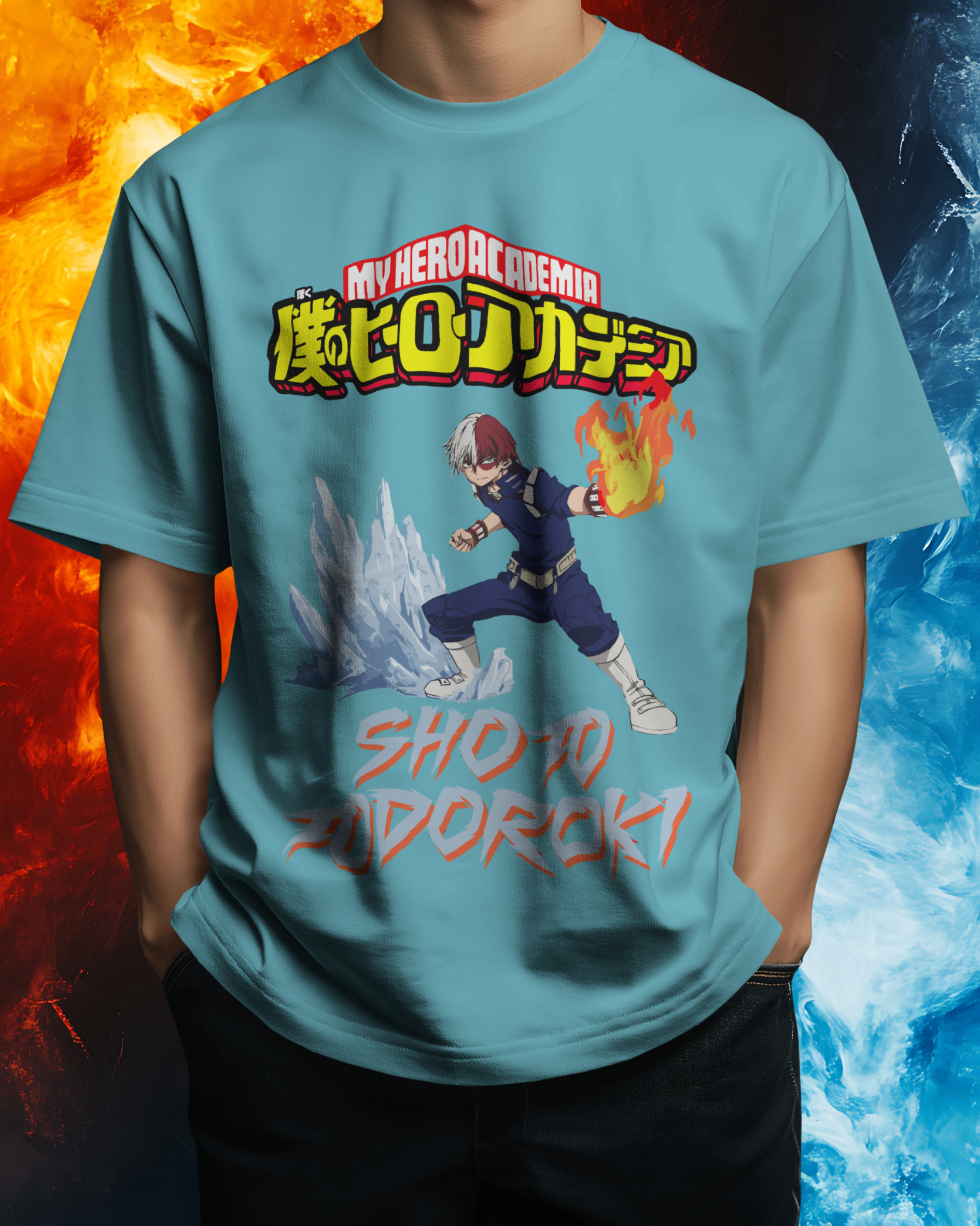 Shoto Todoroki Men Oversized T-Shirt