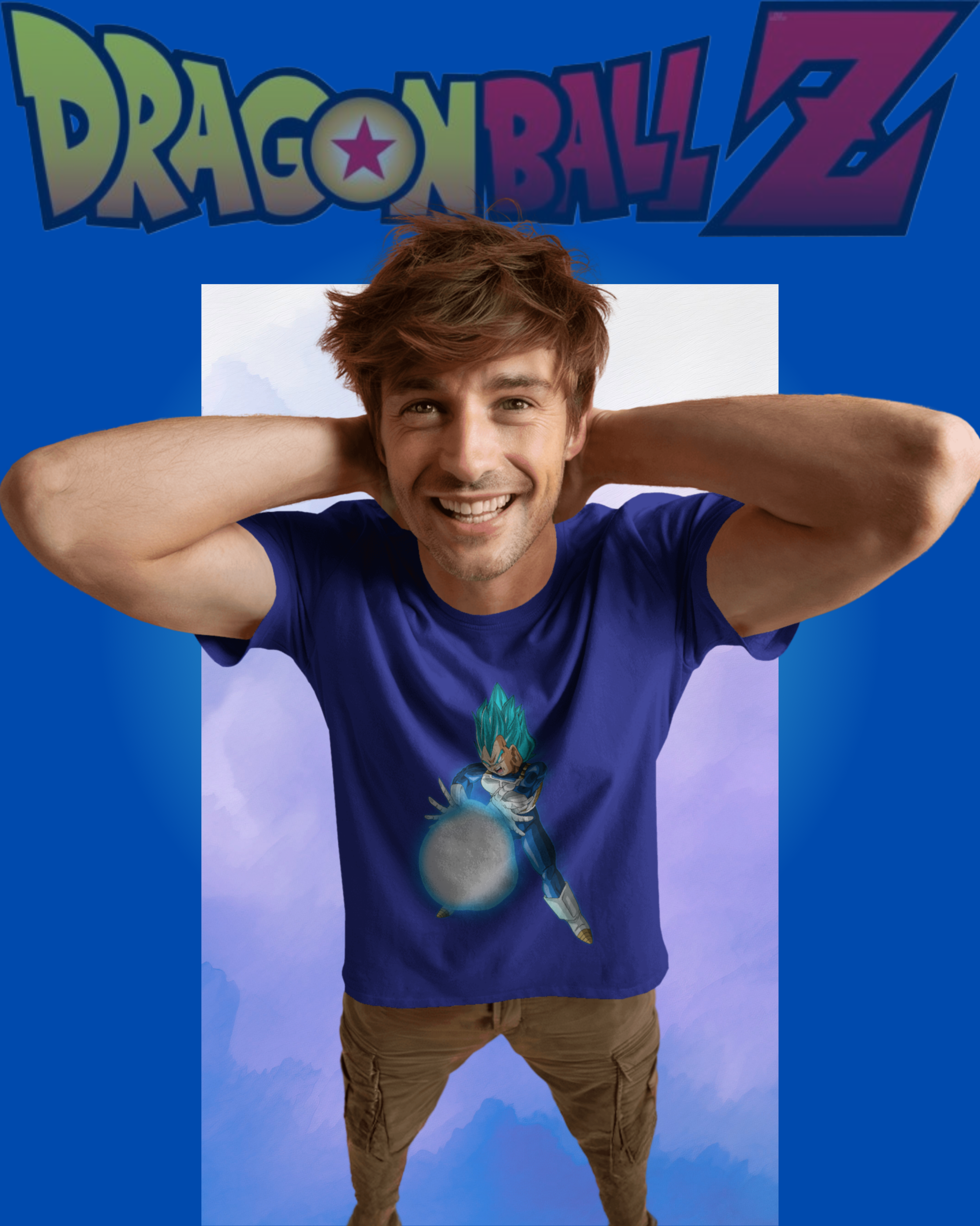 Vegeta printed T-shirt – Dragon Ball Z anime apparel for men and women