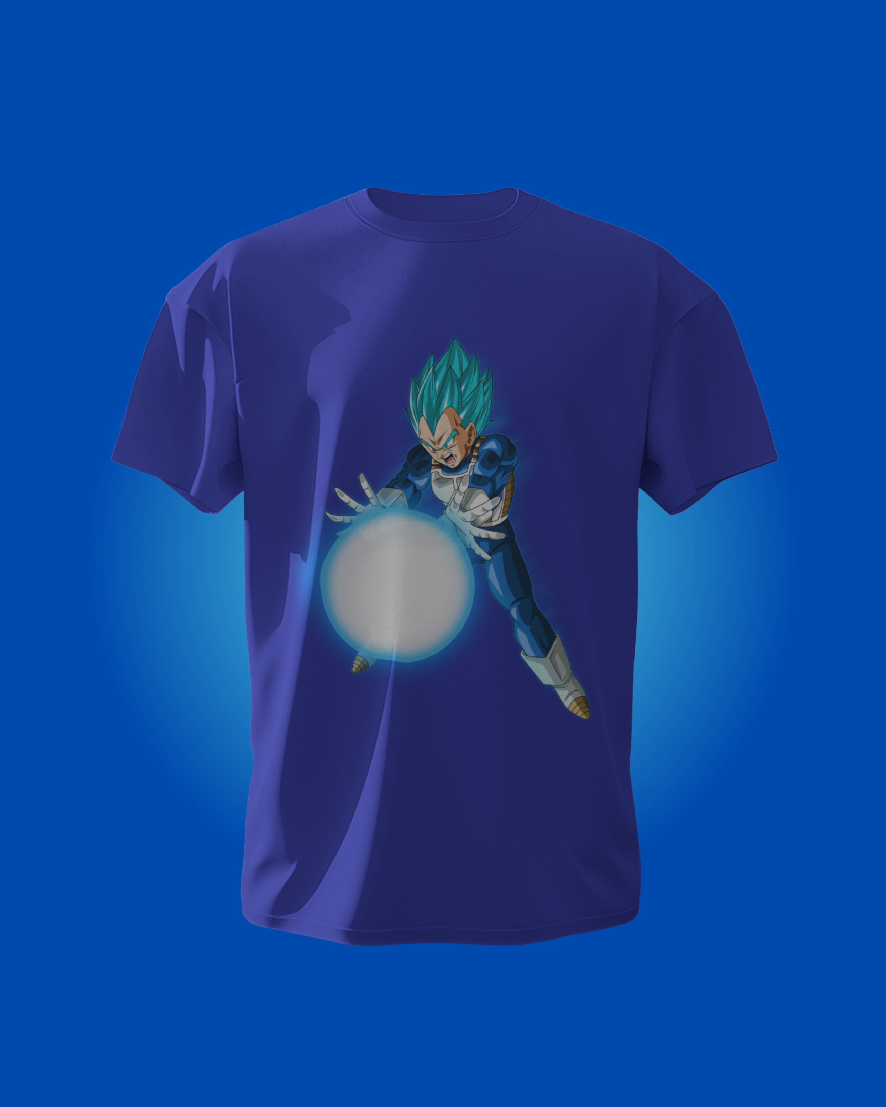 Vegeta printed T-shirt – Dragon Ball Z anime apparel for men and women